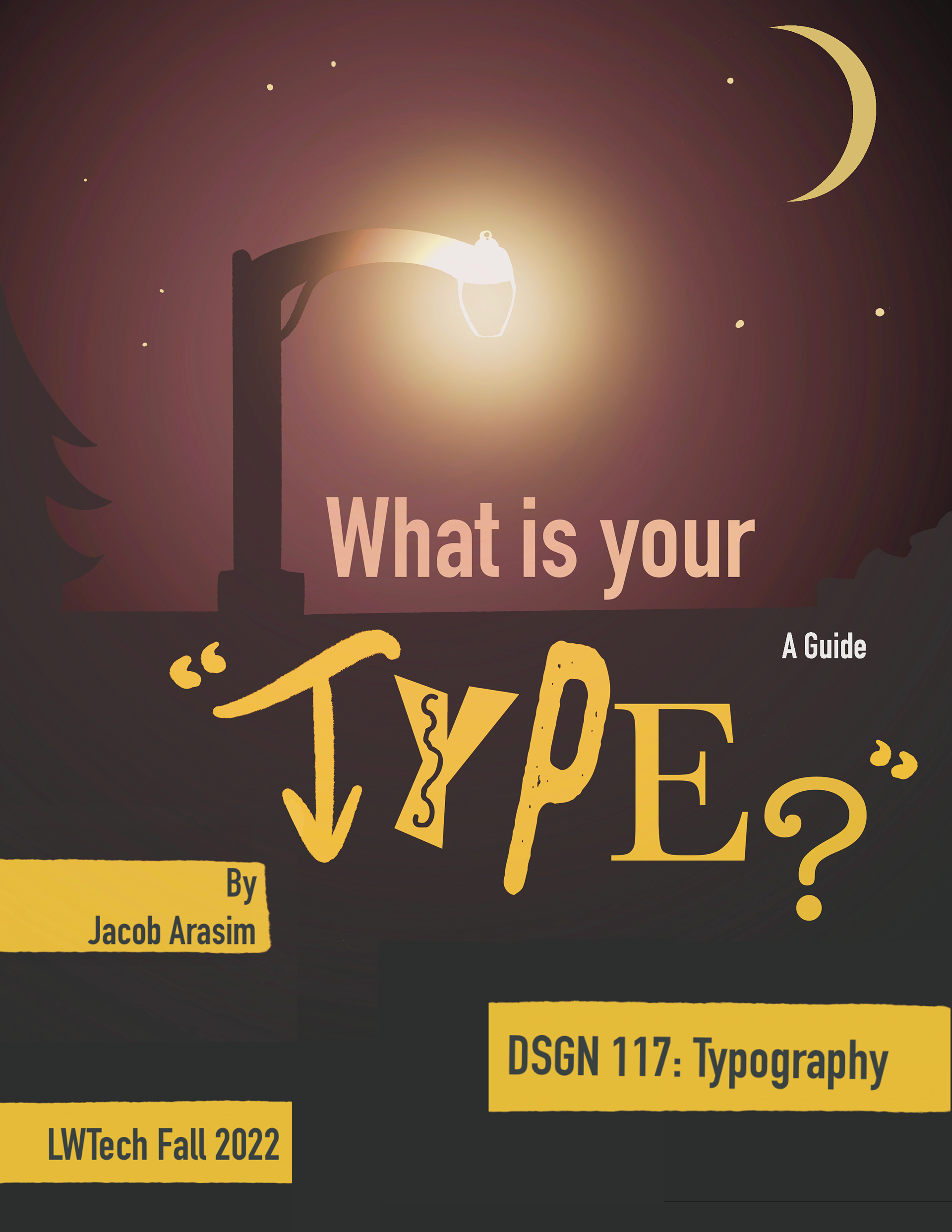 Typography Booklet Cover