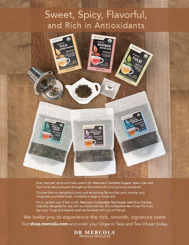 THRIVE, magazine ad, tea, loose, bagged, boxes, layout, photography, design
