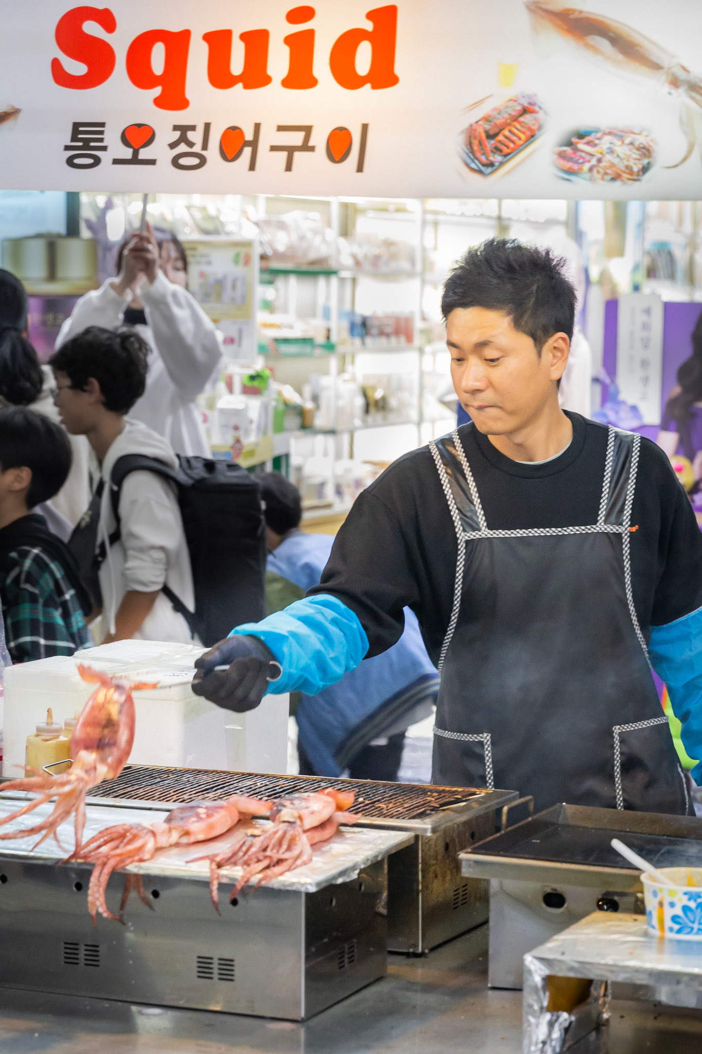 Street food vendor at night market
