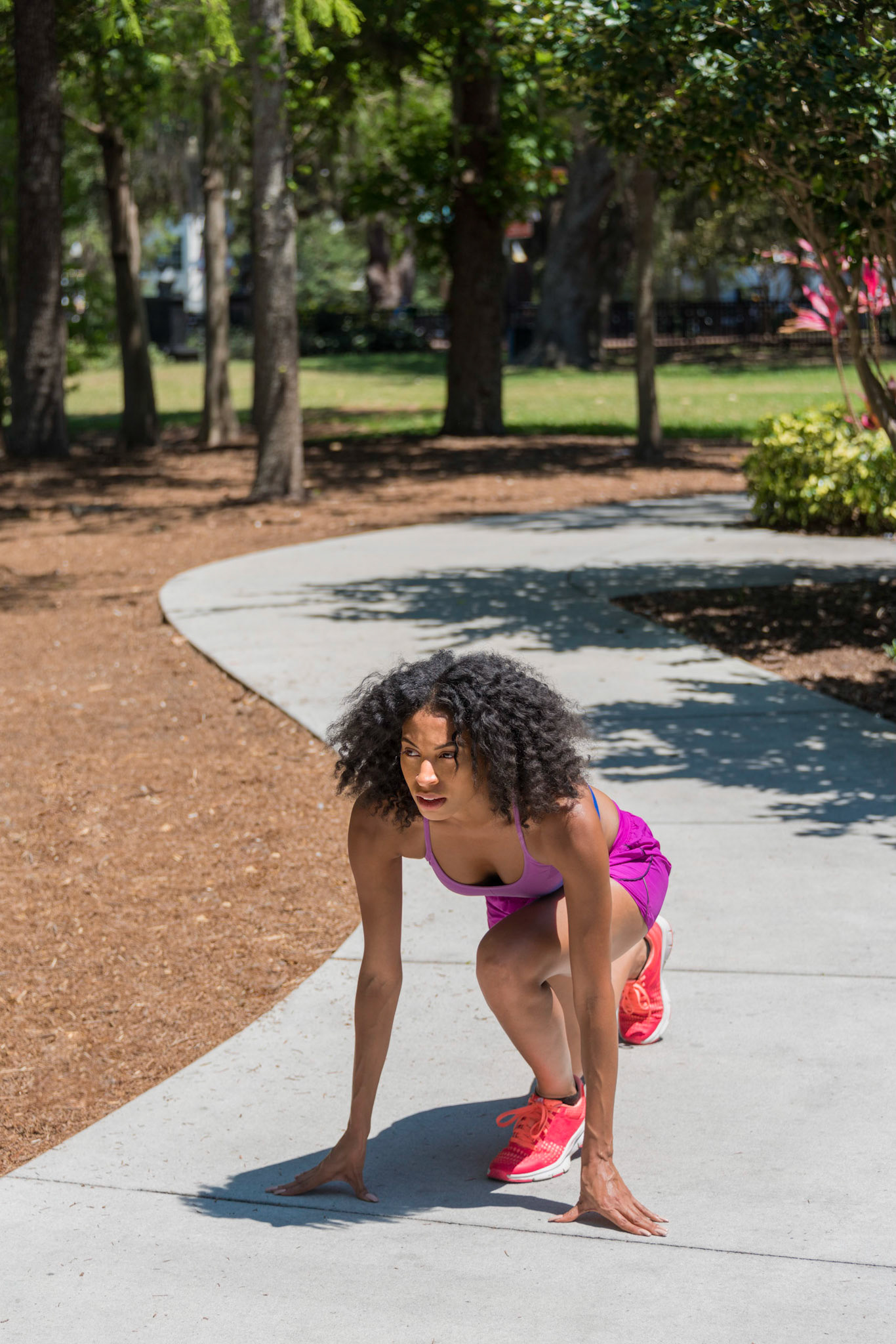 African American Teen Running