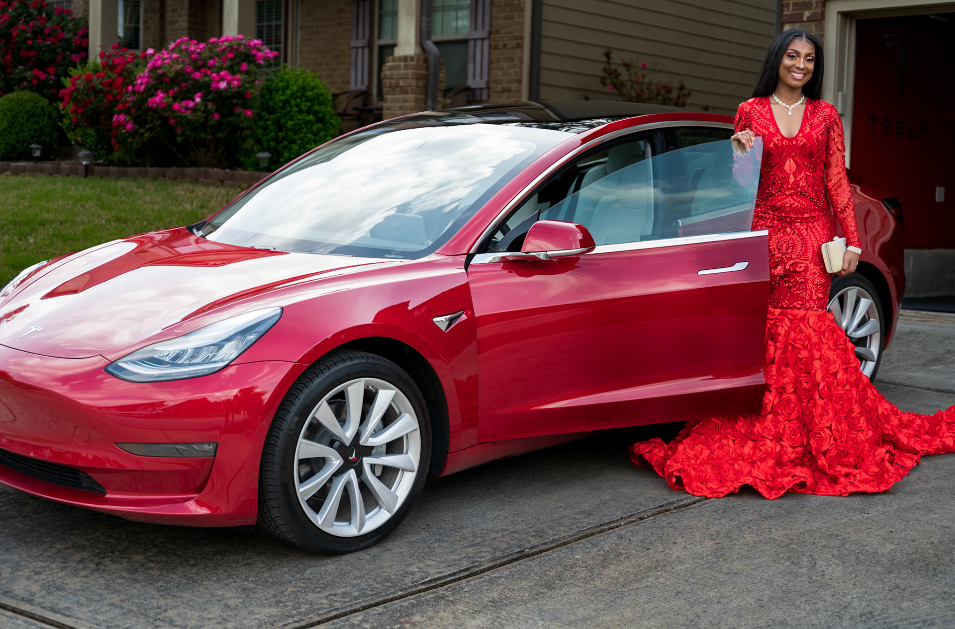 Kayla on Prom Day