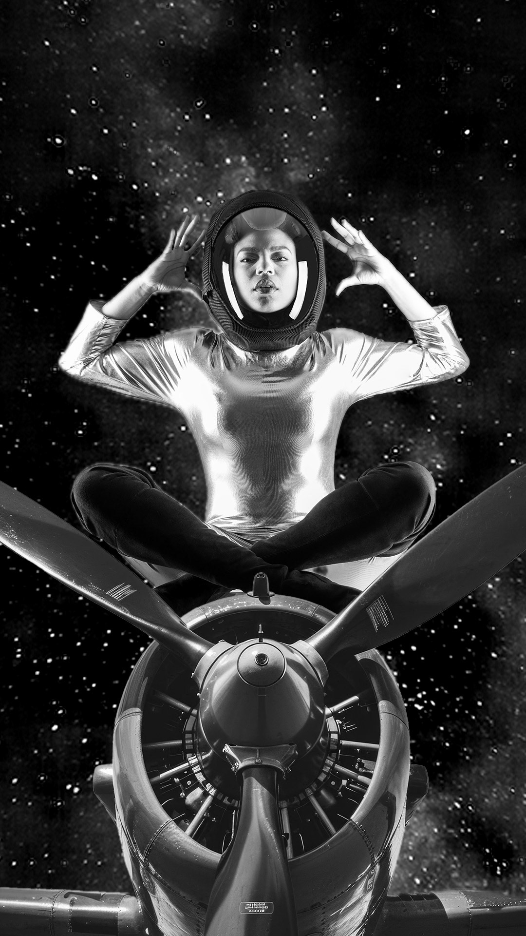 Retro Astronaut Created on Ps iPhone