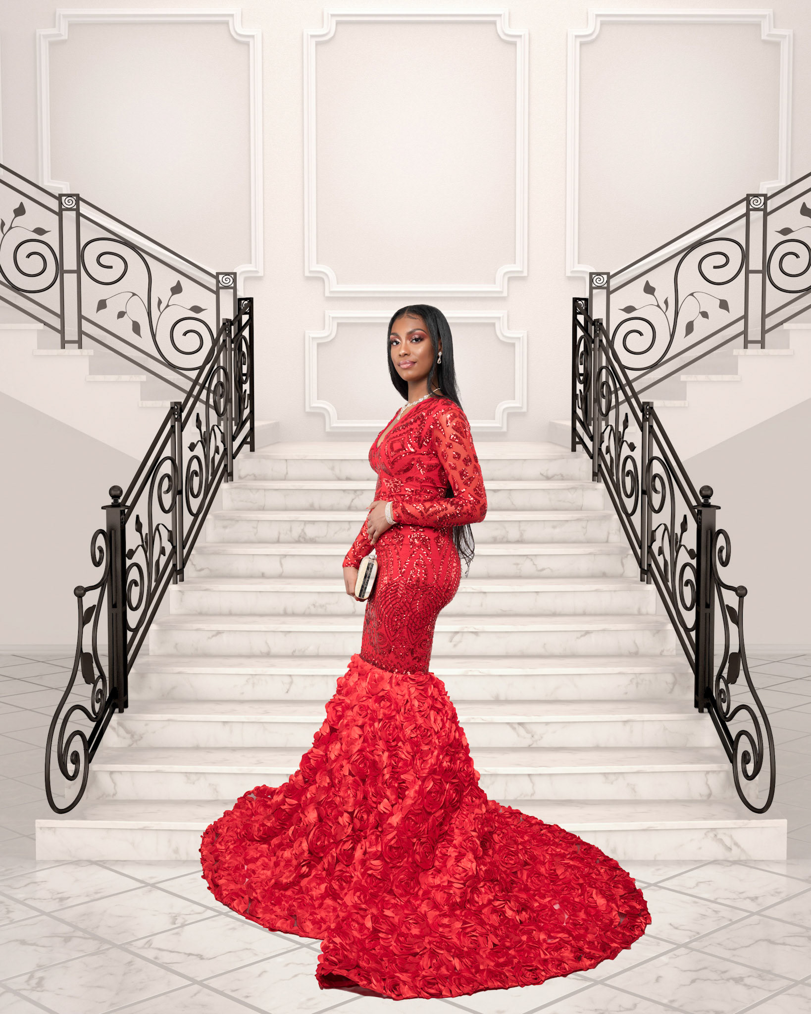 Kayla on Prom Day