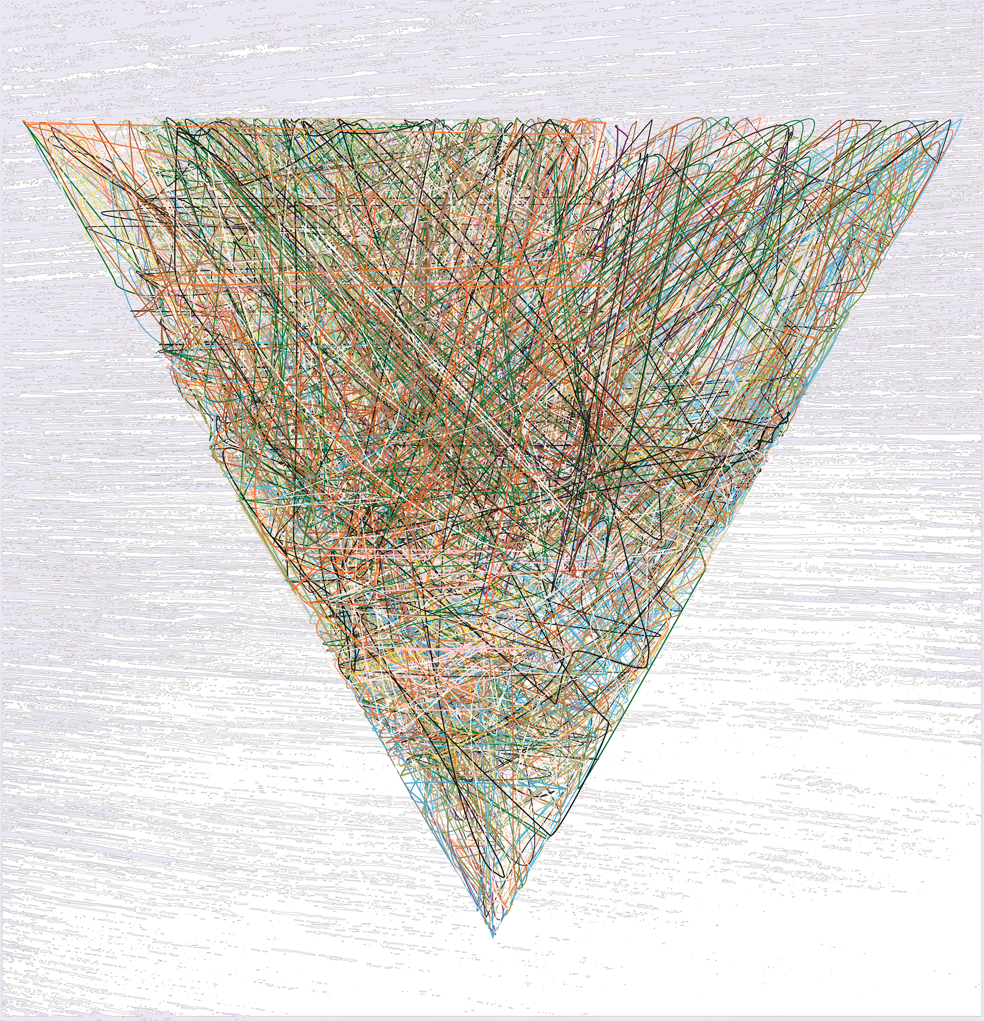 Theory Of Mind 027 ultraviolet poymer on aluminum 54 x 52 in. 2022