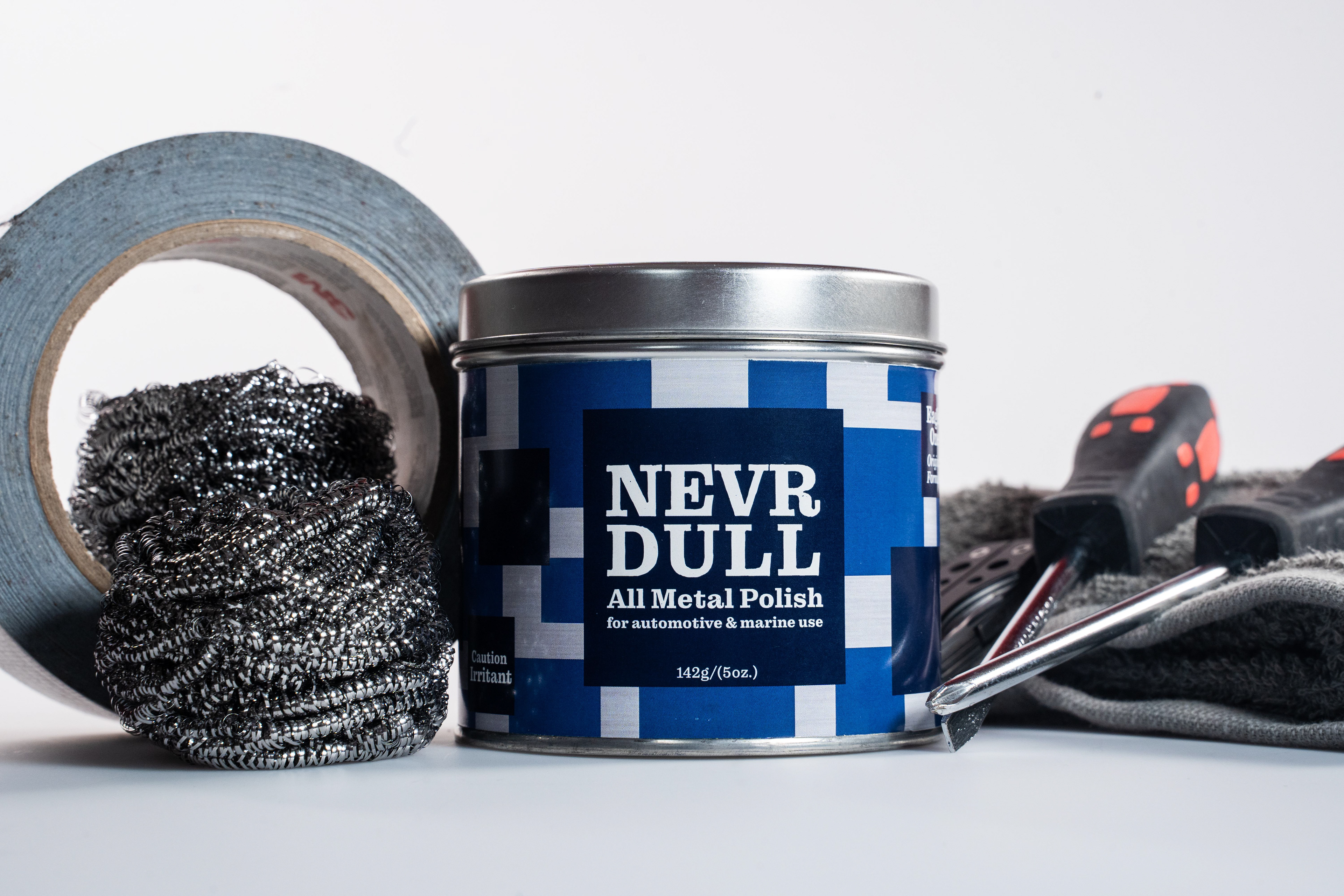 Ian Myers - NEVR-DULL Package Design