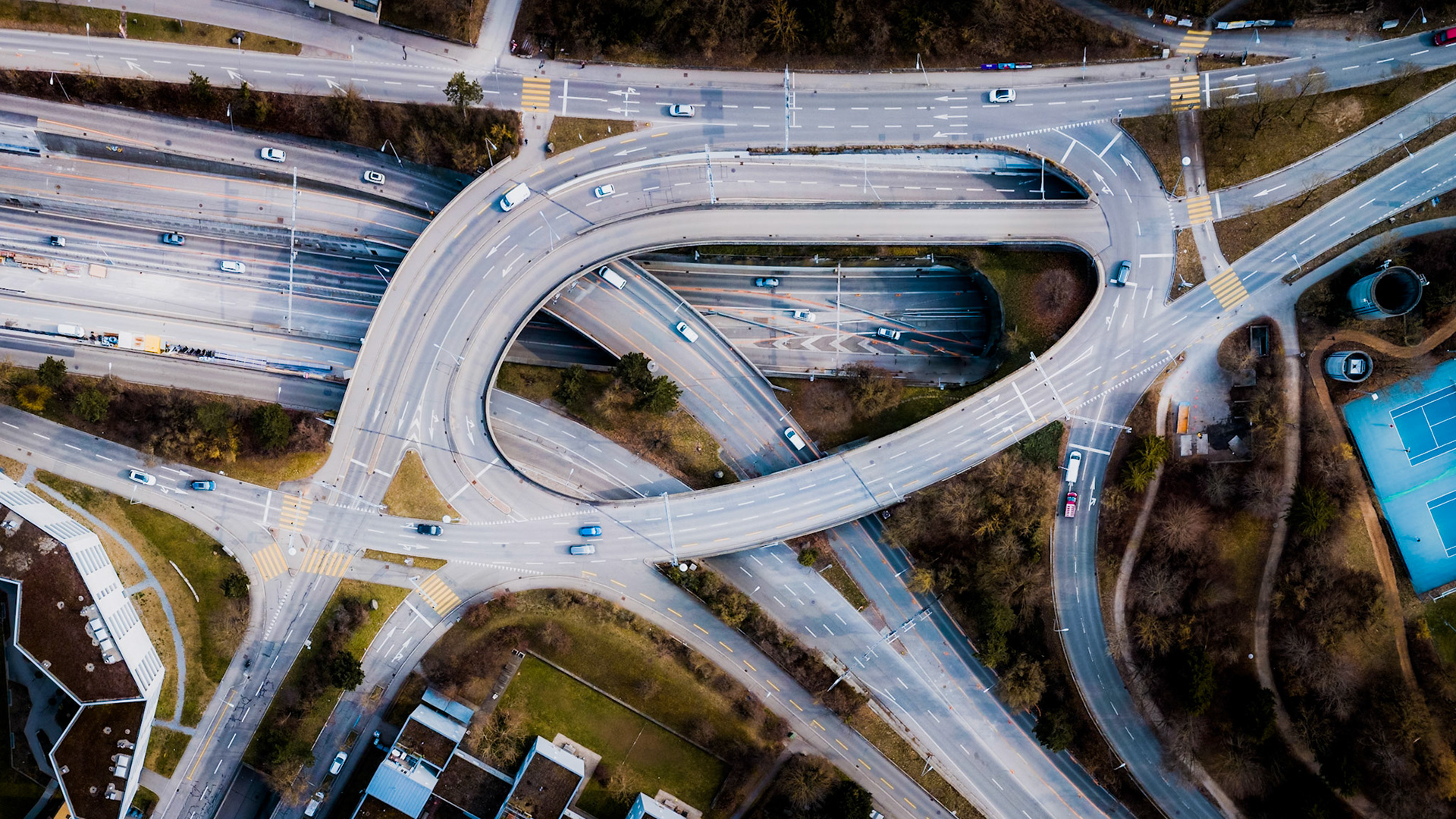 Streets at Irchelpark, Zürich