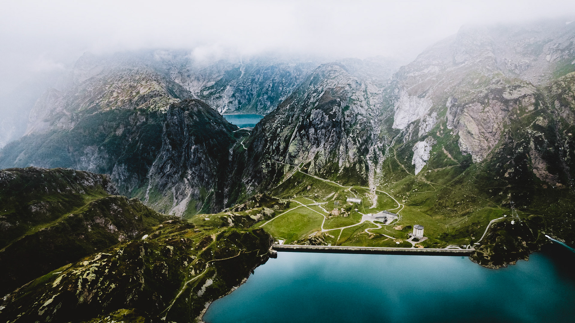 Lago di Robièi is a lake in Ticino, Switzerland. The reservoir has a volume of 6.7 million m³ and a surface area of 24 ha (59 acres). It is located at an elevation of 1940 m near Lago dei Cavagnöö and Lago del Zött.