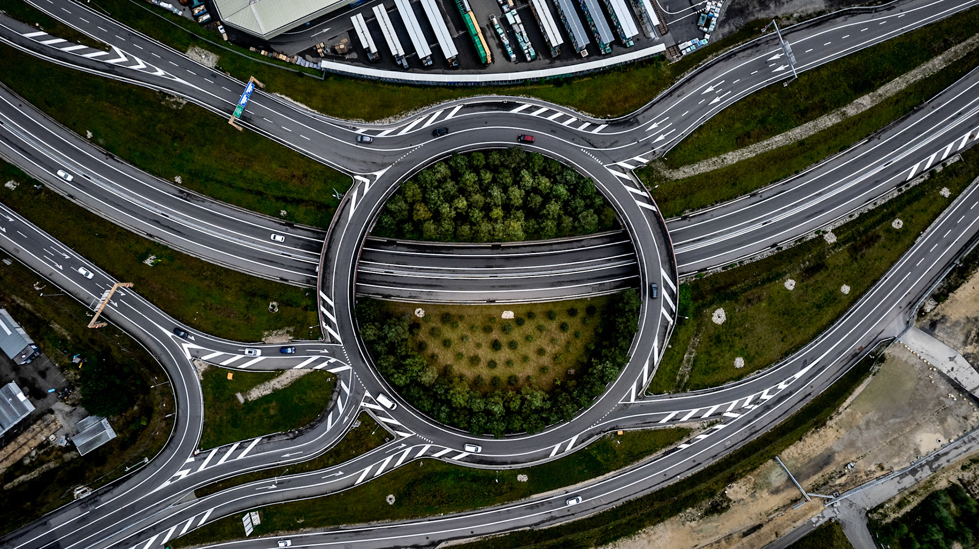 Roundabout in Switzerland