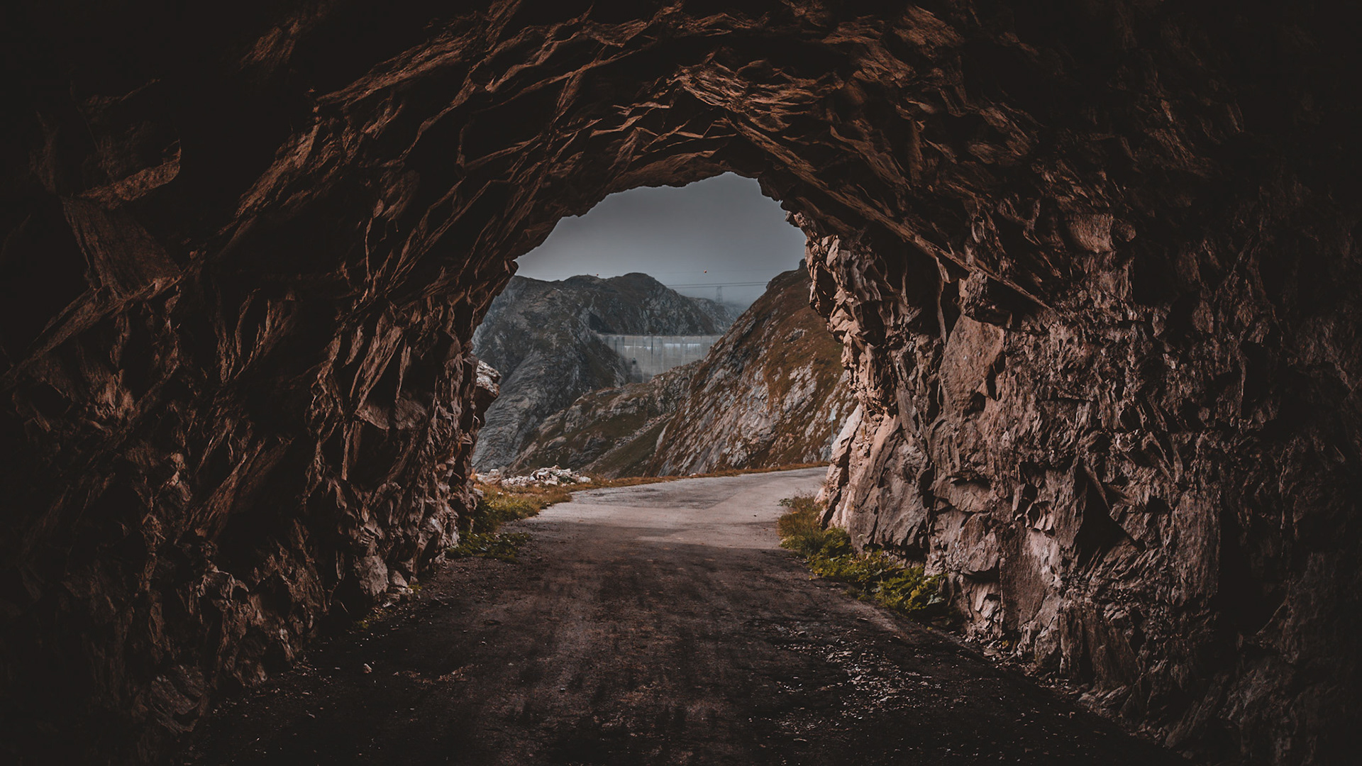 View onto the bareer of the Lago dei Cavagnöö in the Ticino region, Switzerland.