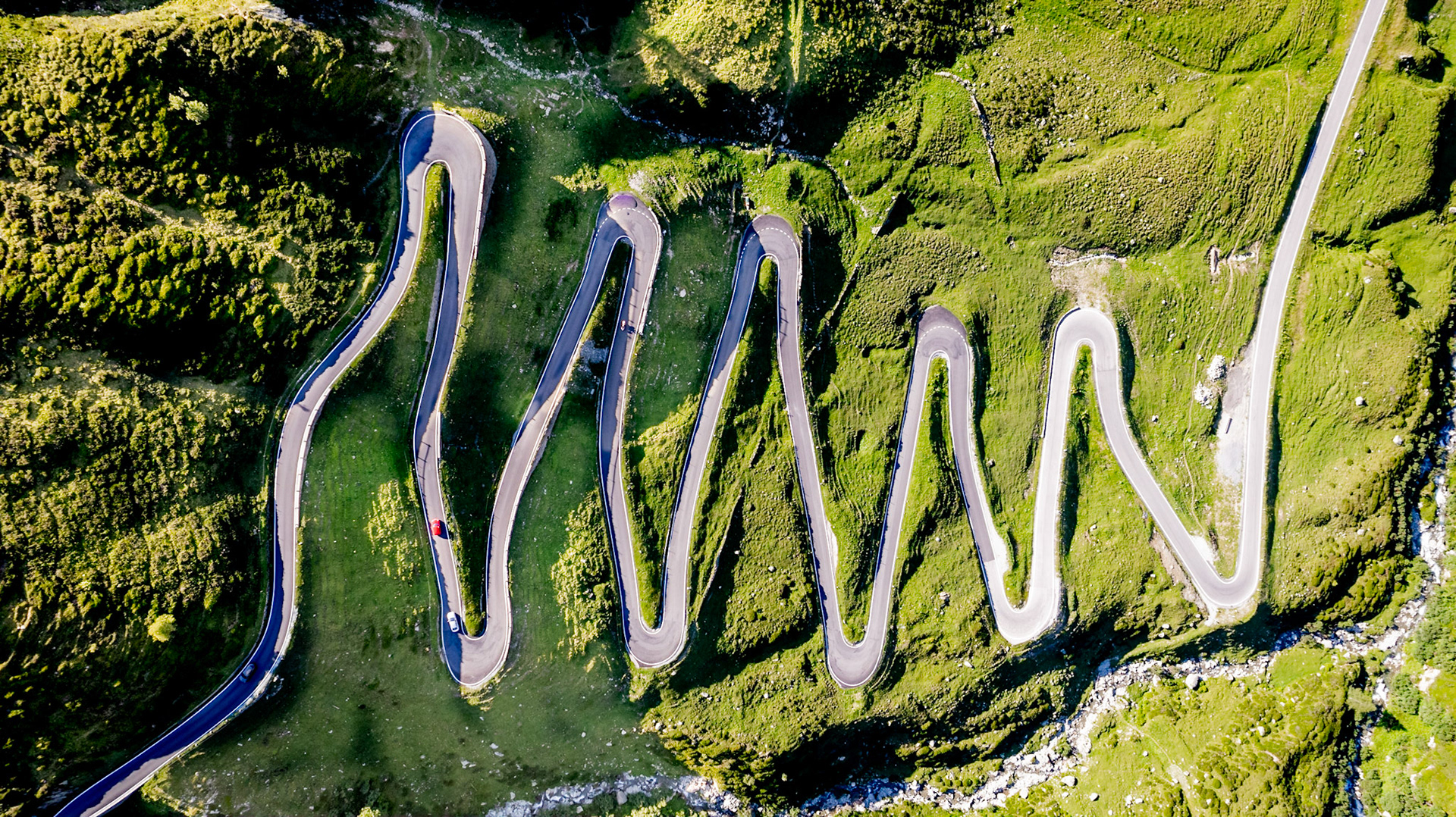 Splügenpass in Summer