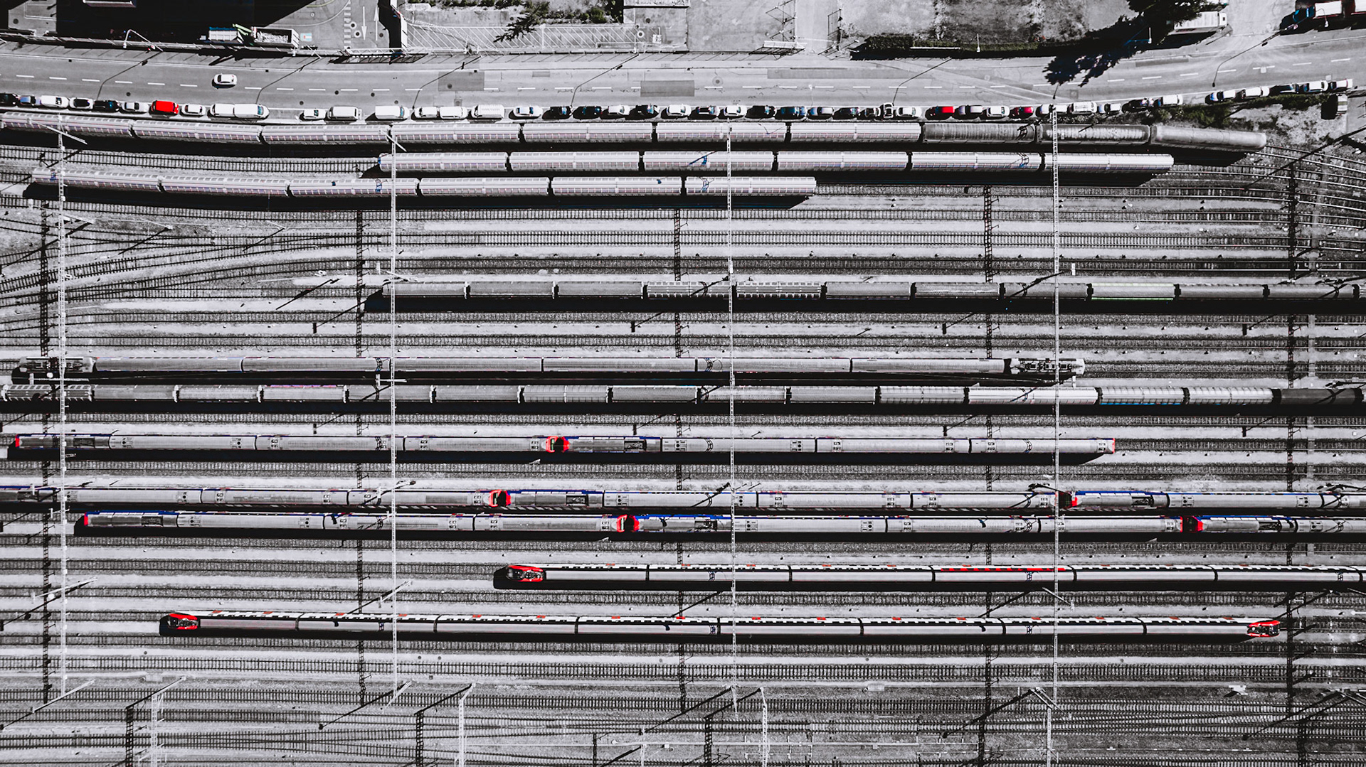 Train storage facility at Zürich Hauptbahnhof