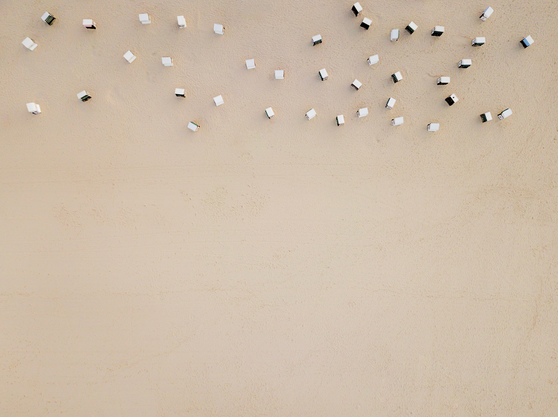 Beach with beach chairs