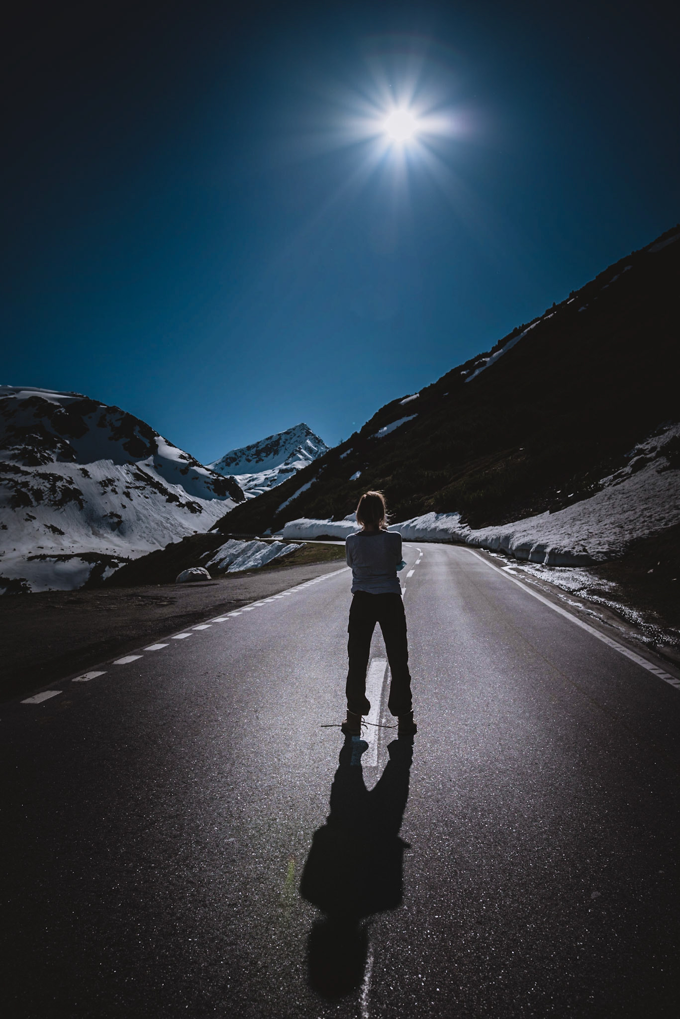 Astrid on the Flüelapass