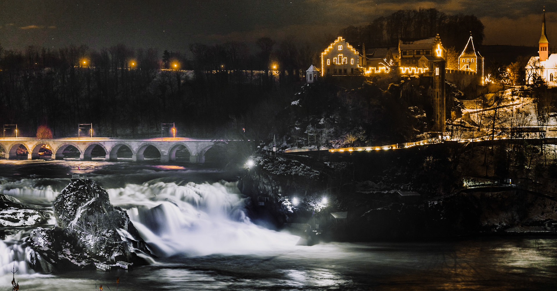 Rheinfall at Night
