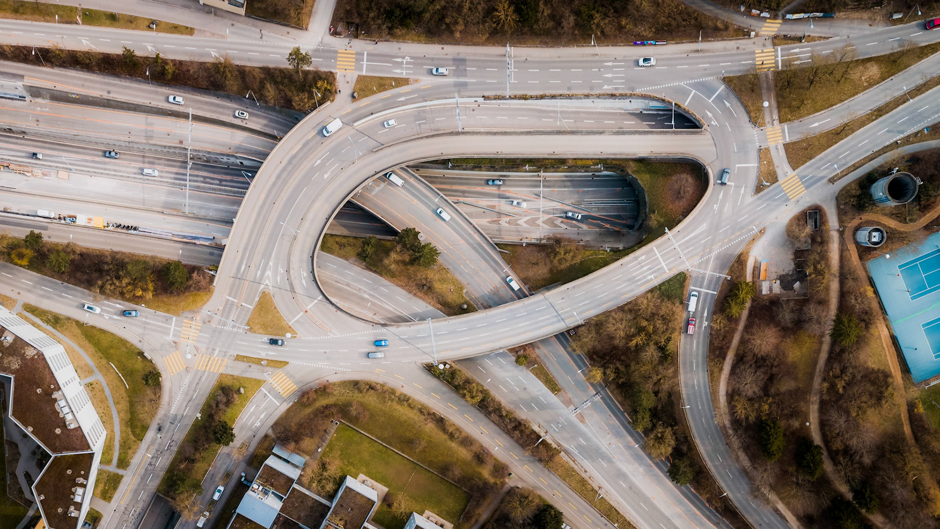 Streets at Irchelpark, Zürich