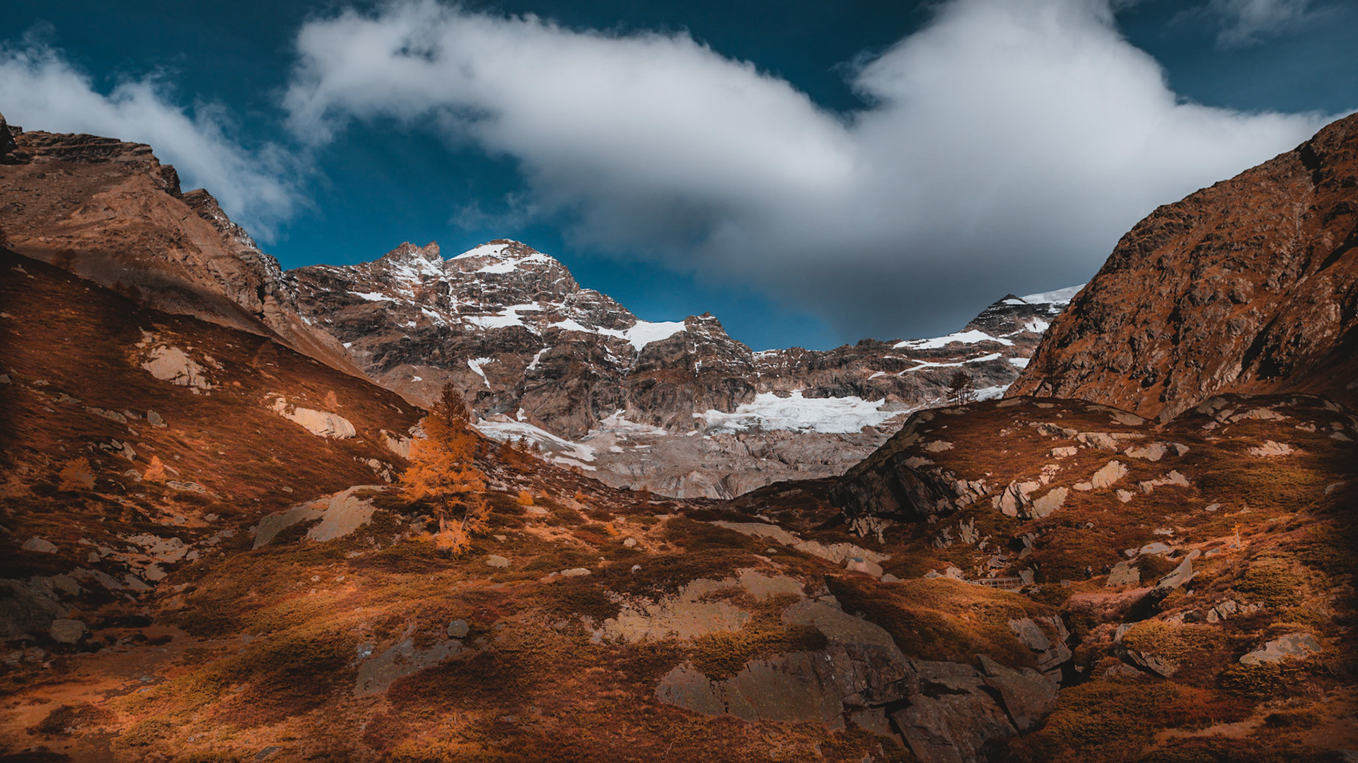 The Lötschental is the largest valley on the northern side of the Rhône valley in the canton of Valais in Switzerland. It lies in the Bernese Alps, with the Lonza running down the length of the valley from its source within the Langgletscher.