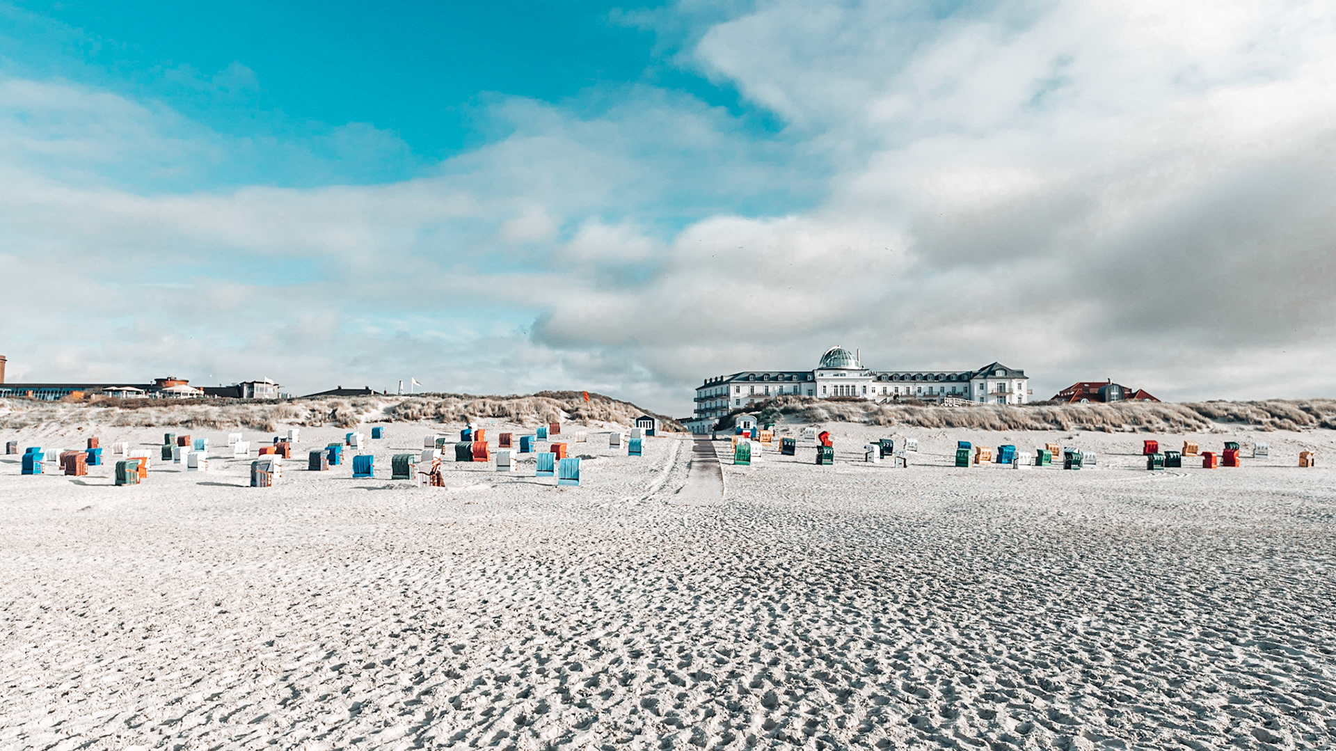 Juist Skyline from Strand aus