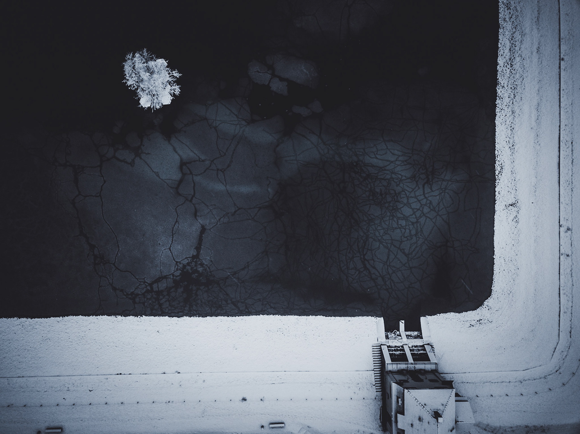 Icy Engiweiher at Schaffhausen