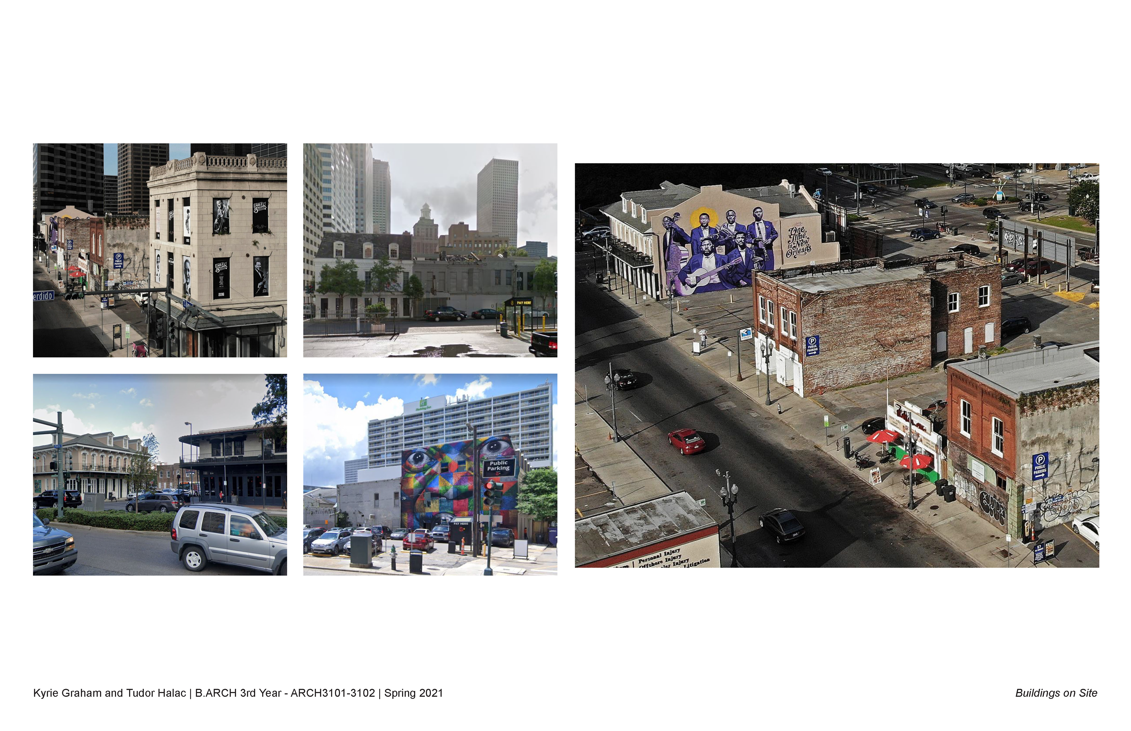 Some views of the existing site