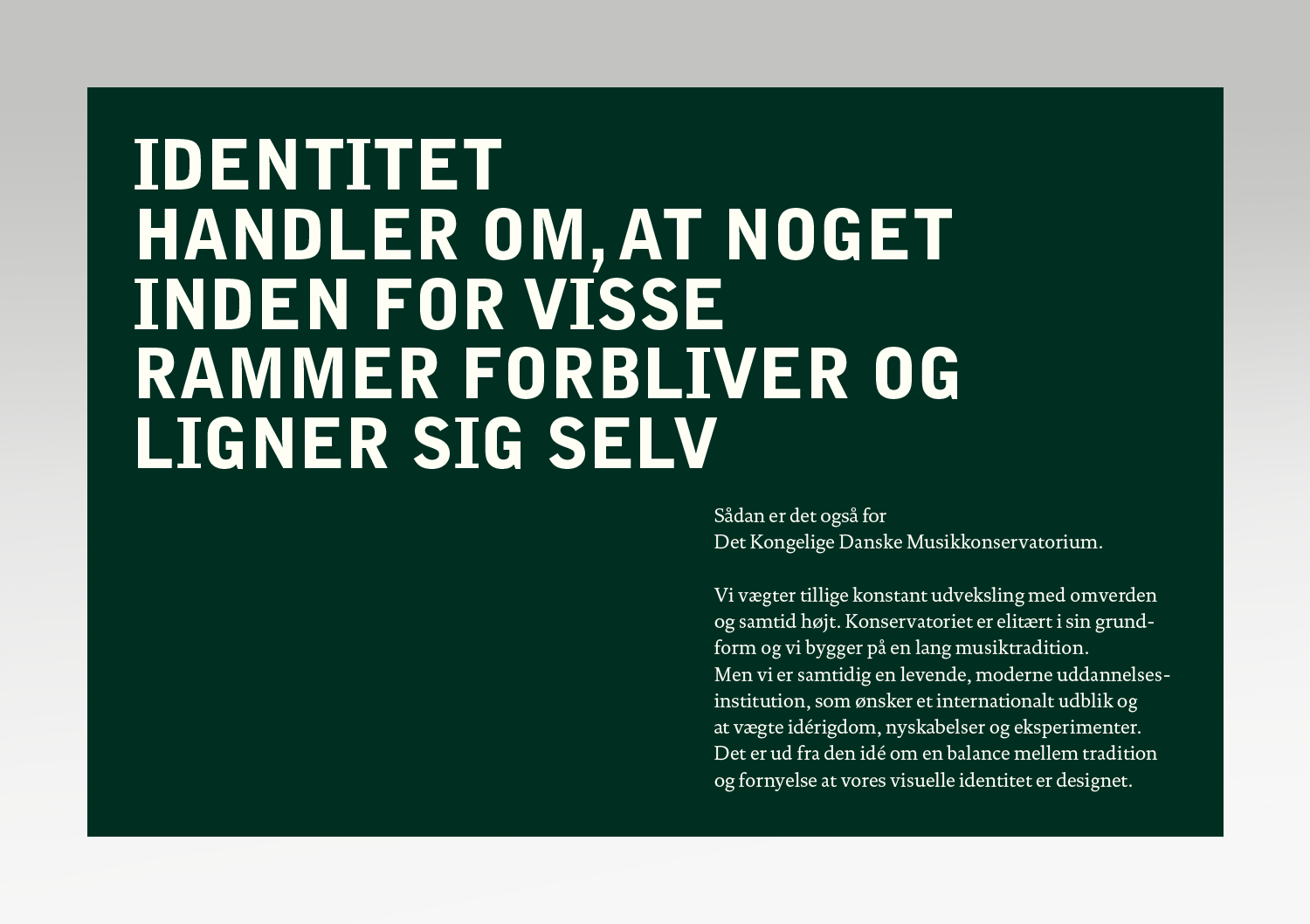princip for identiteten