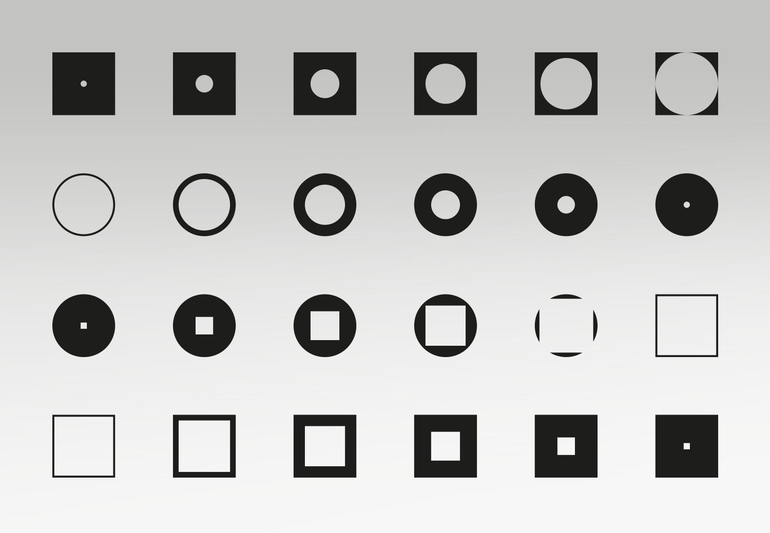 grafisk mønster, notationsprincip
