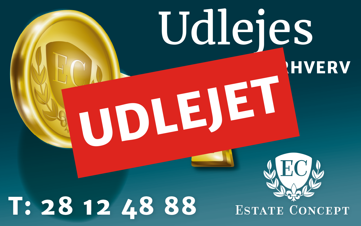 vinduesplakat med sticker