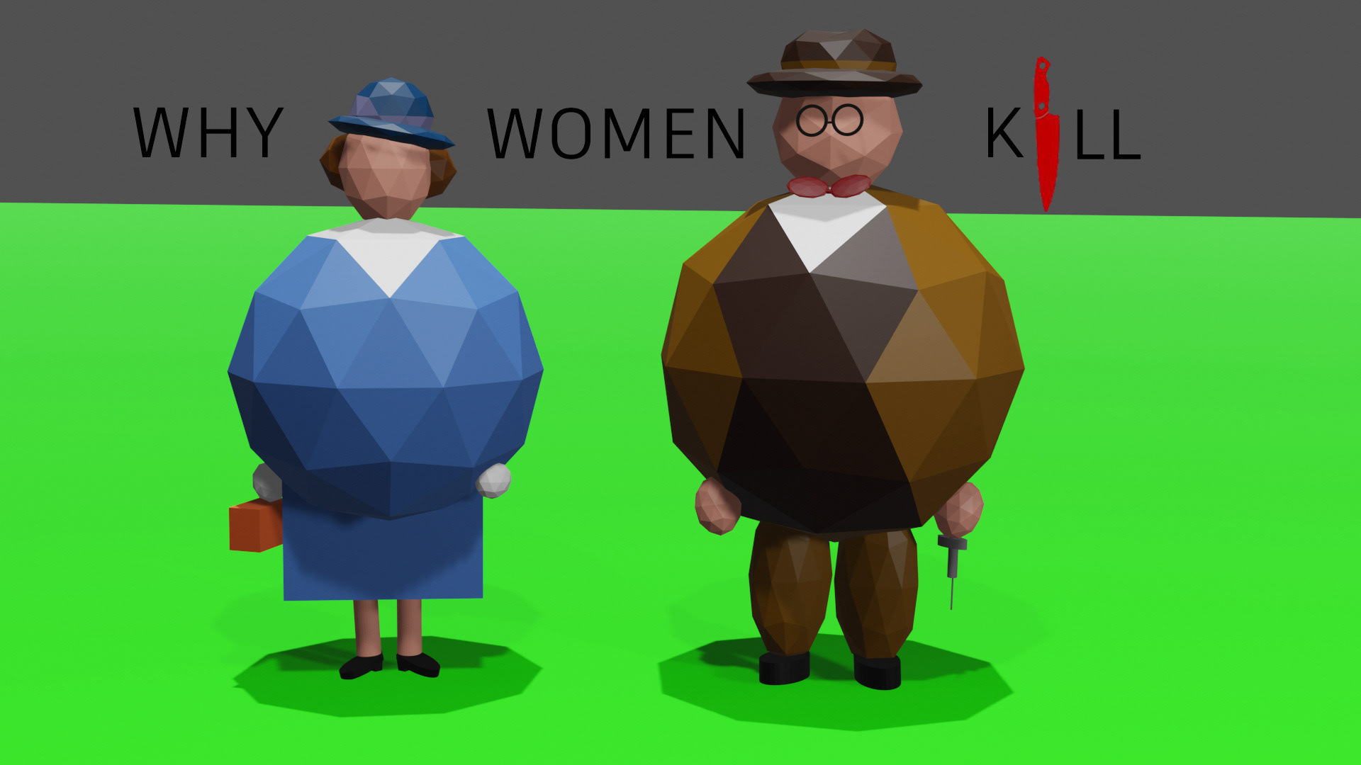Why Women Kill Show, Low-Poly Characters, Blender
