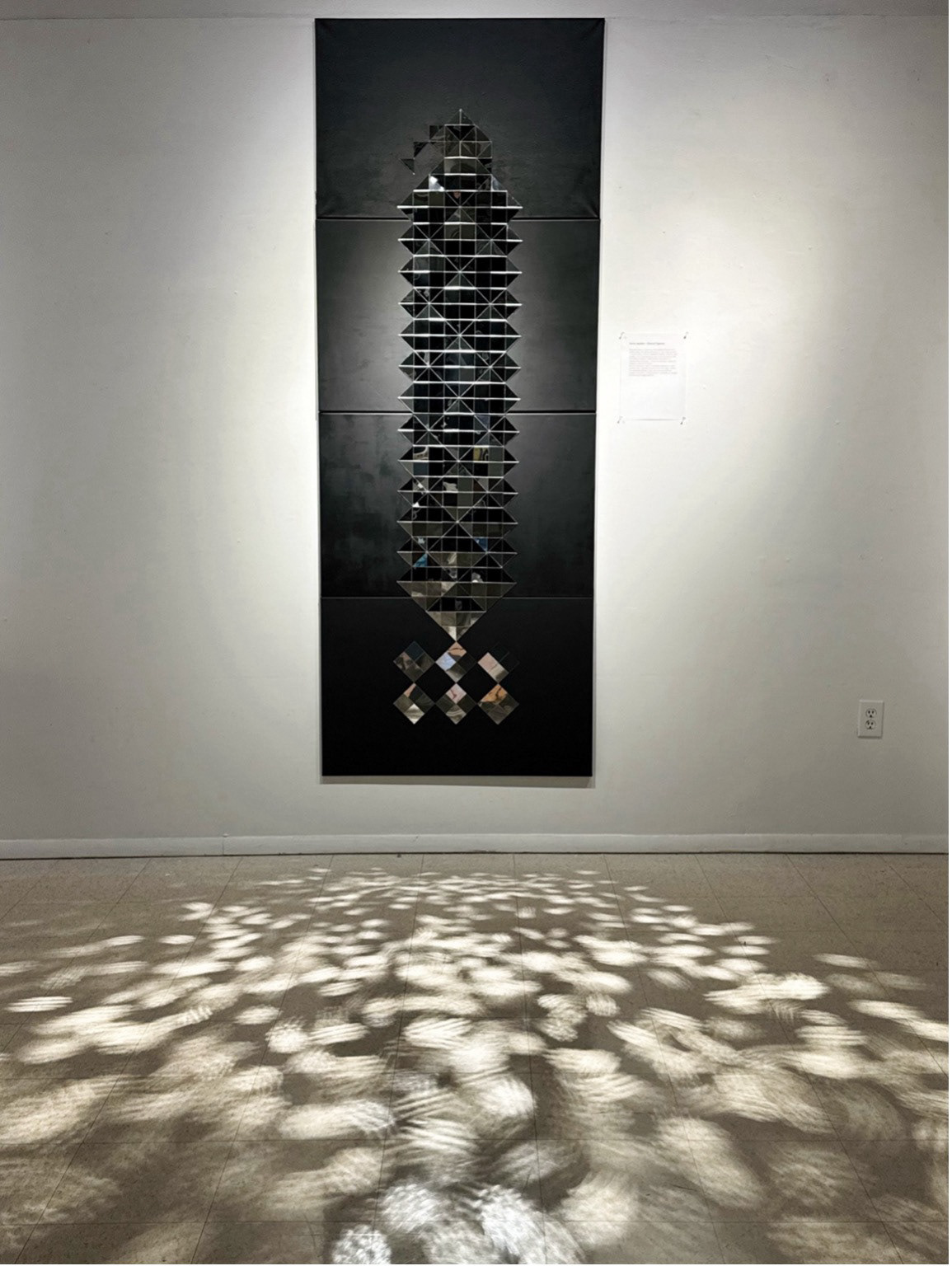 Sarve Javidan (Eternal Cypress), mirror mosaic sculpture, 2026