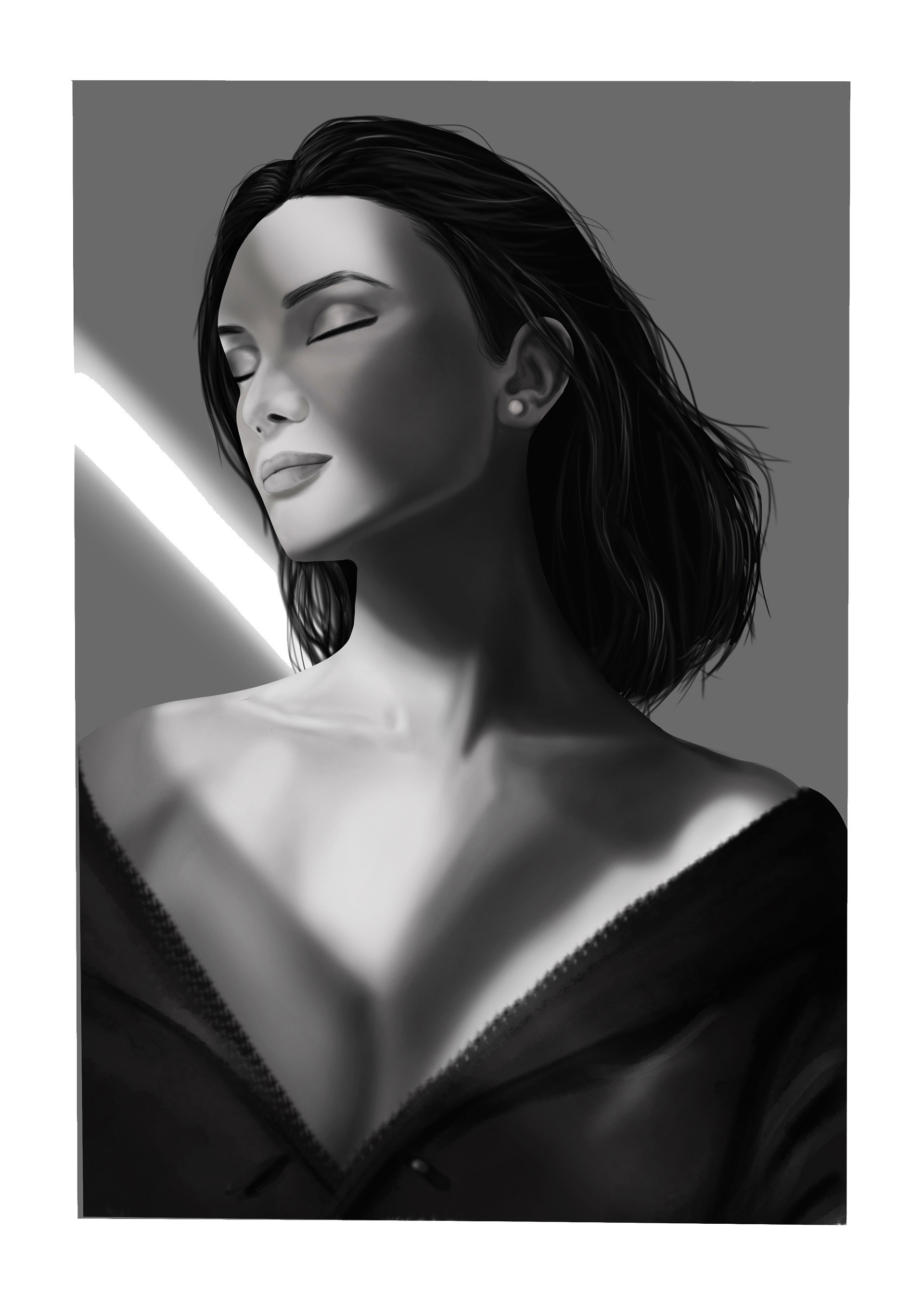 Digital portrait, Photoshop, 2017