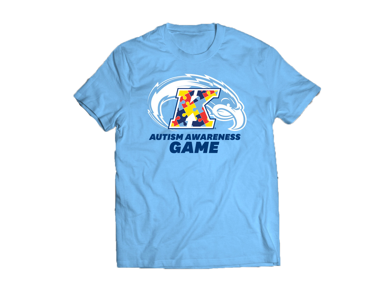 The Autism Awareness Game t-shirt given to fans and players on February 15, 2020.