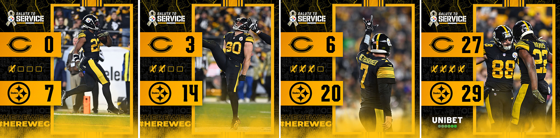Color Rush / Salute to Service - Social In-Game Score Posts