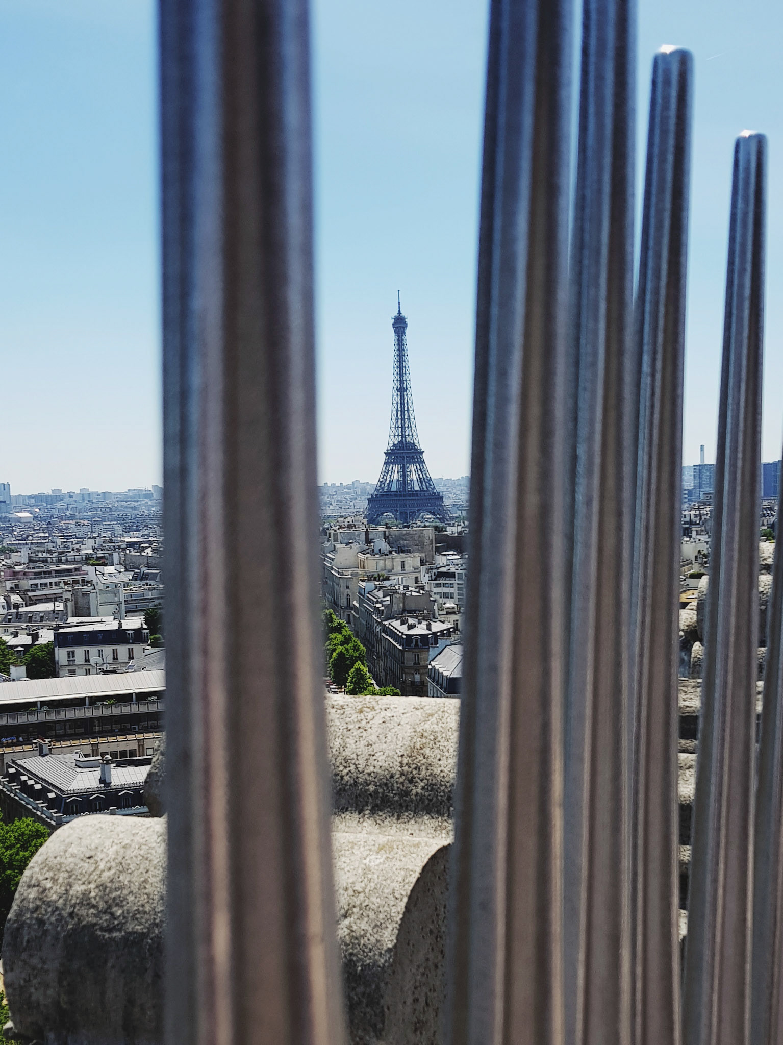 Eiffel from L'Arc de Triomphe Rooftop