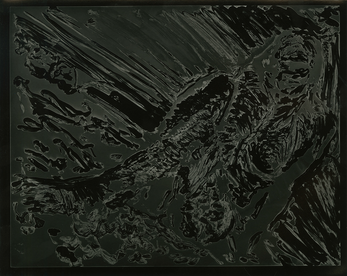 The Queen, Silver gelatin print, cliche verre, 10" X 8", 2026