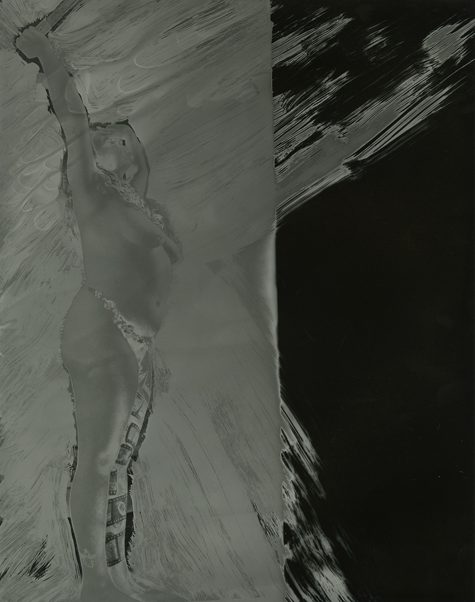 Initiate Katharsis #3, Silver gelatin print, cliche verre, 11" X 14", 2026