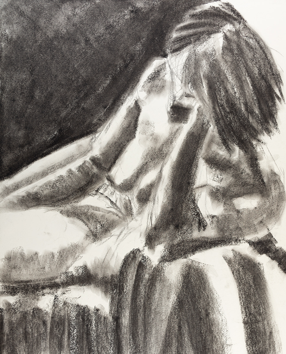 Figure study, Charcoal, 18" X 24", 2021