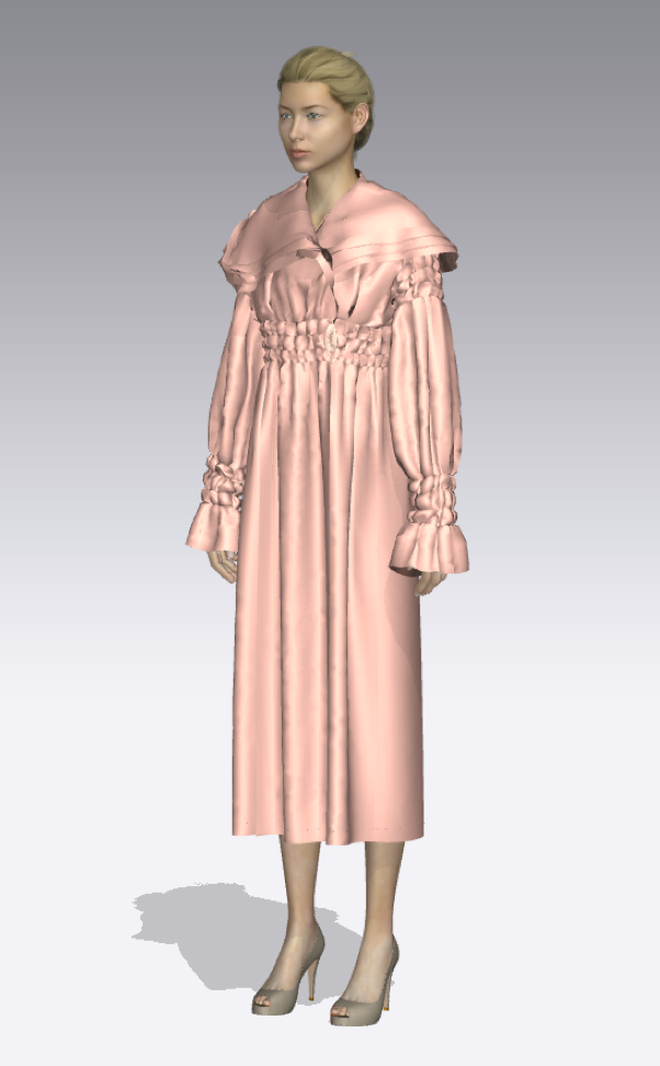 Cloak made with Clo3D
