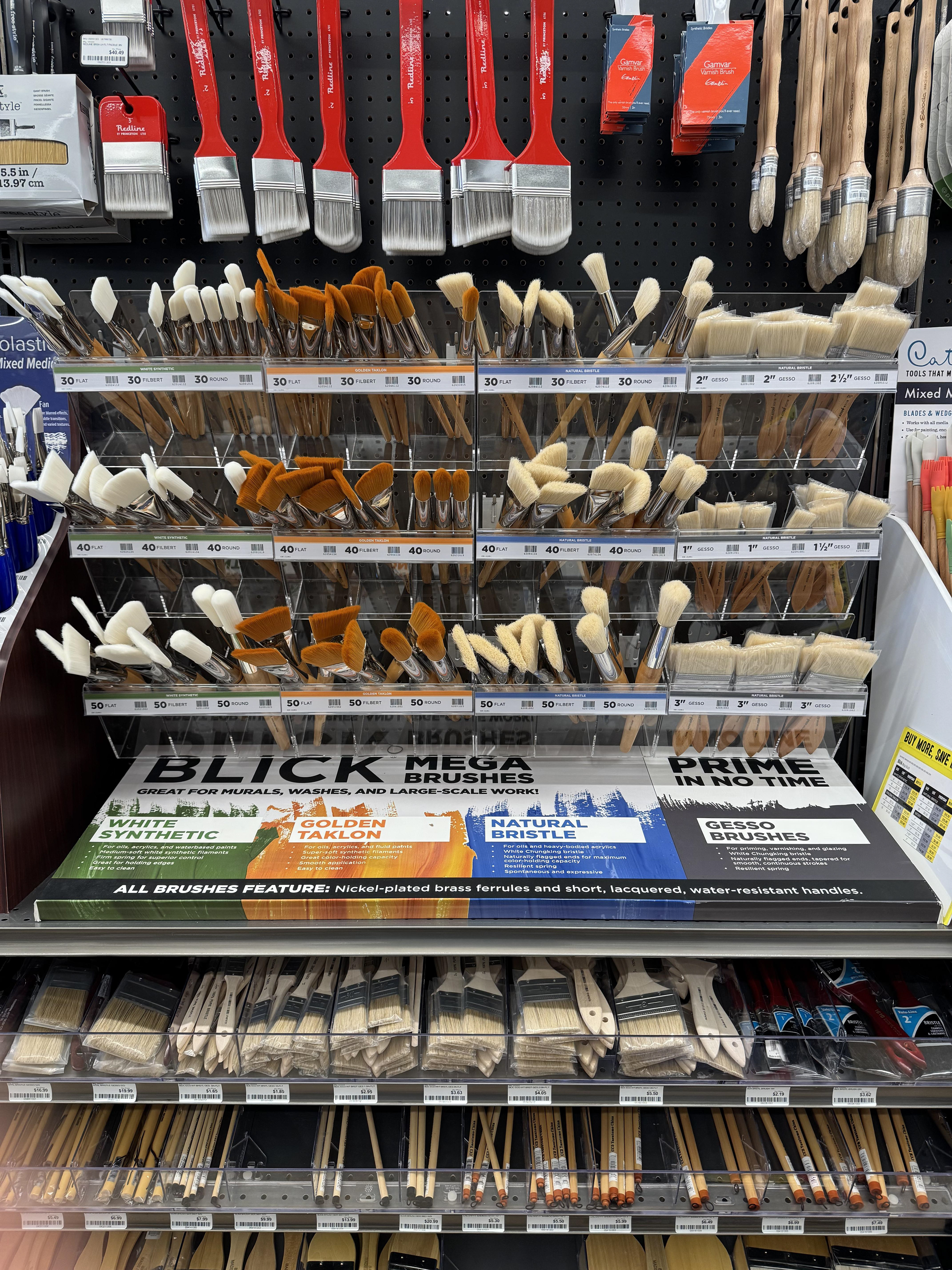 Blick Mega Brush In Line Display