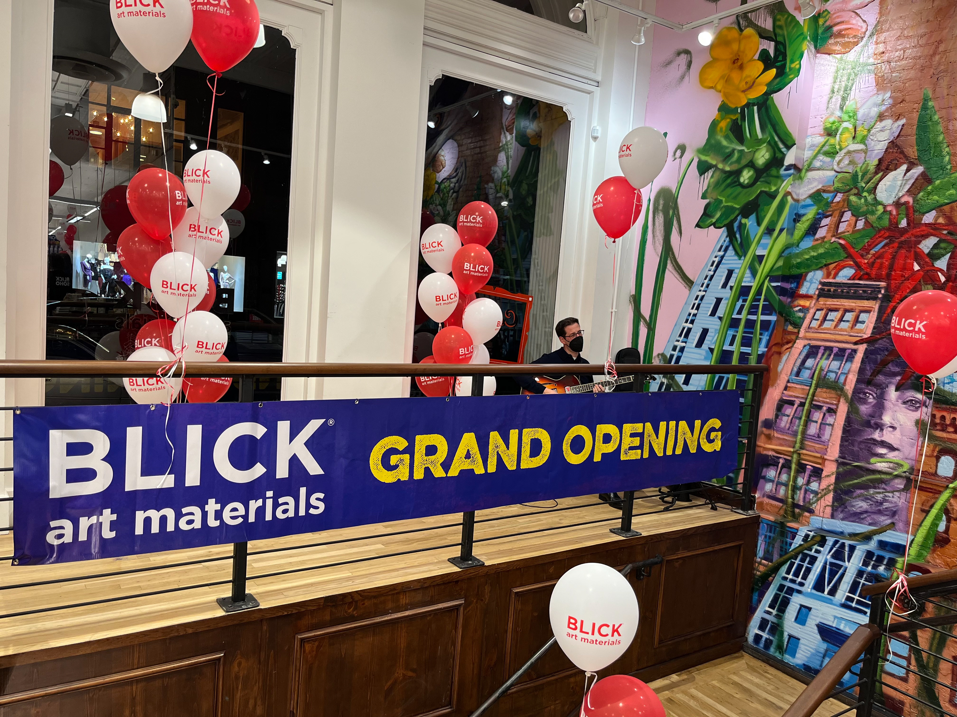 Blick SOHO Grand Opening Event Banner