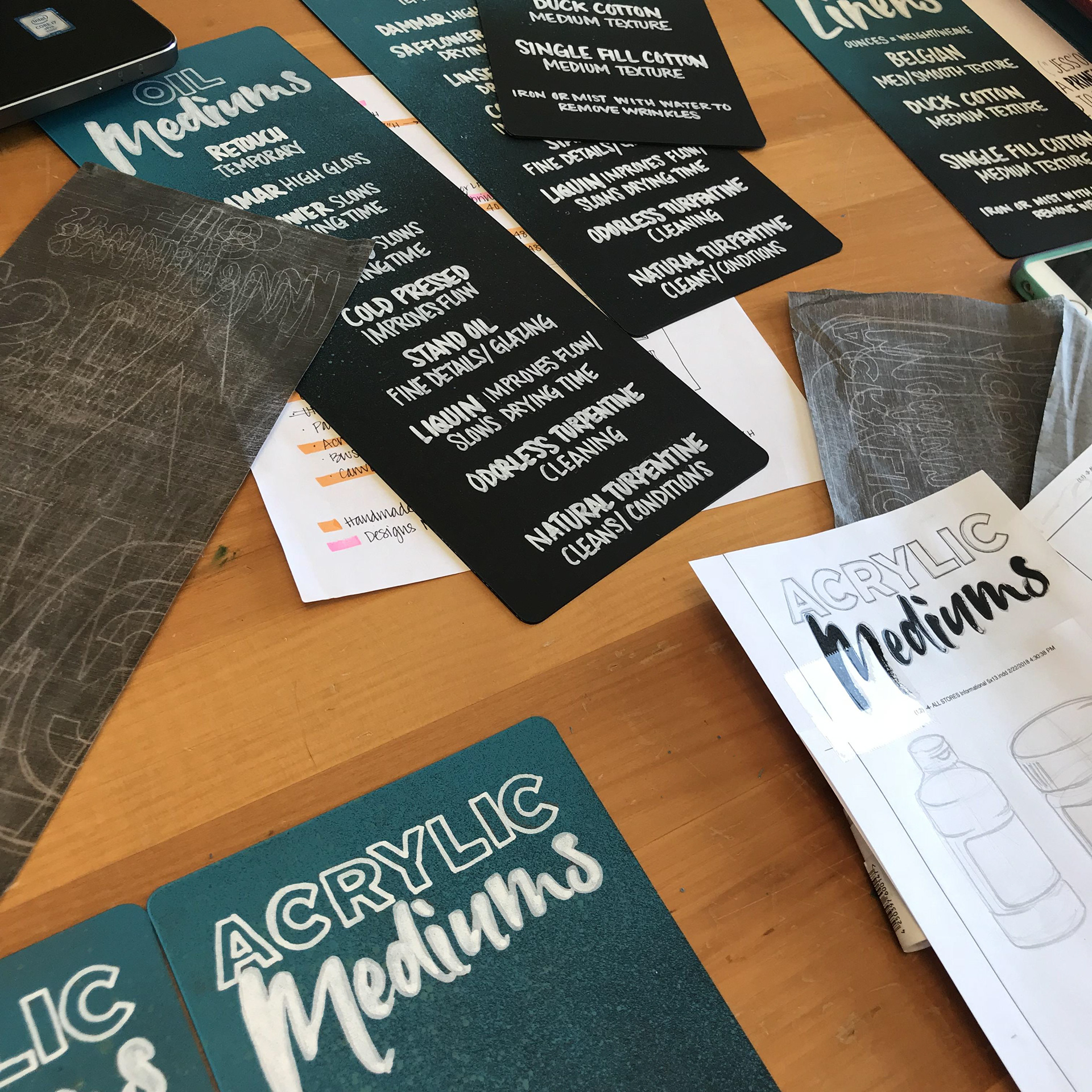 Handmade Signs In Progress