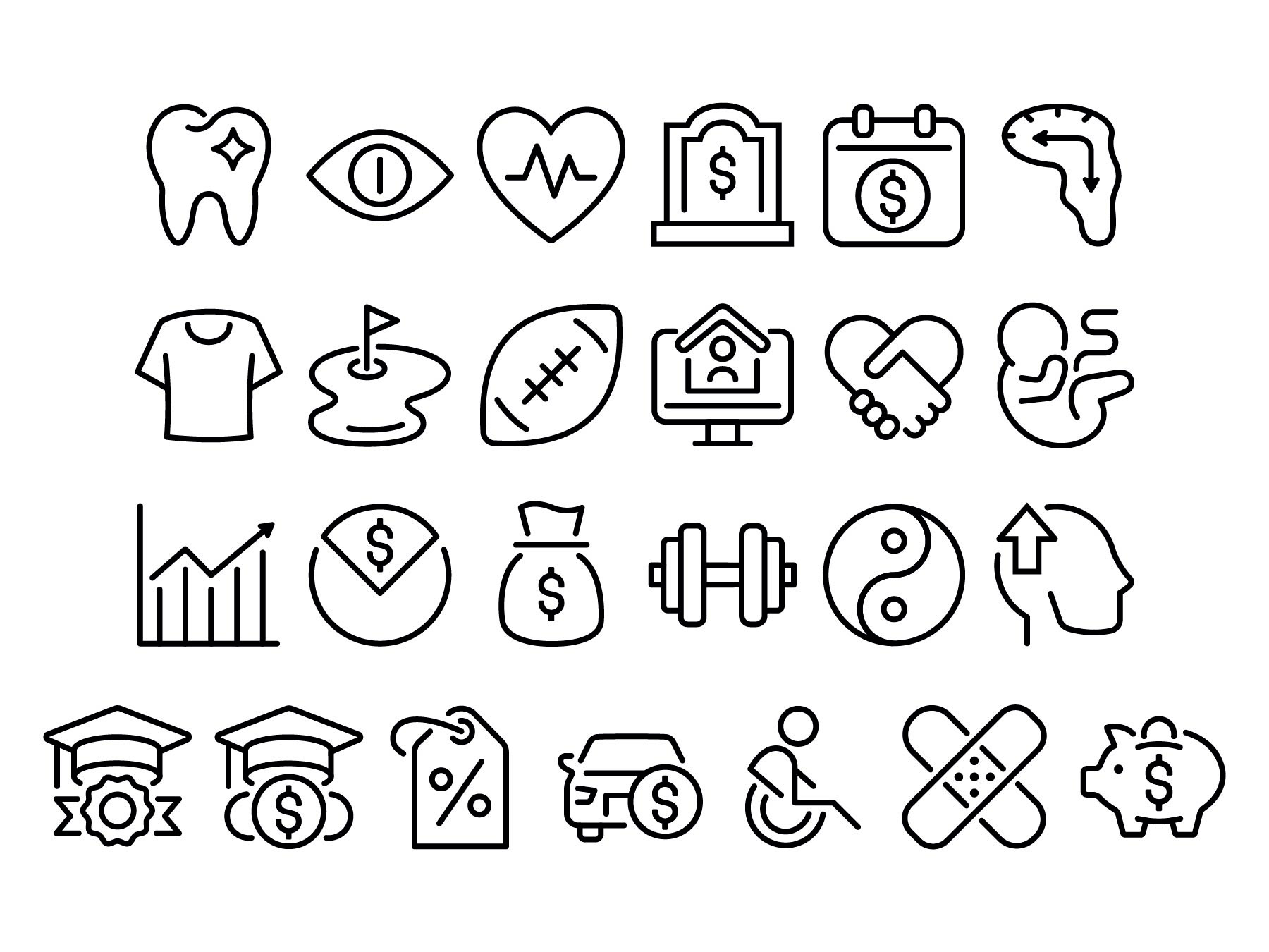 Employee Benefits Icons
