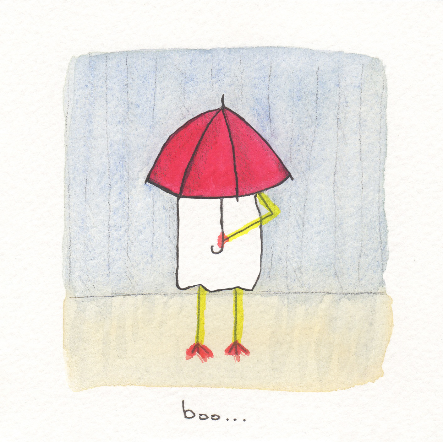 Boo... parapluie