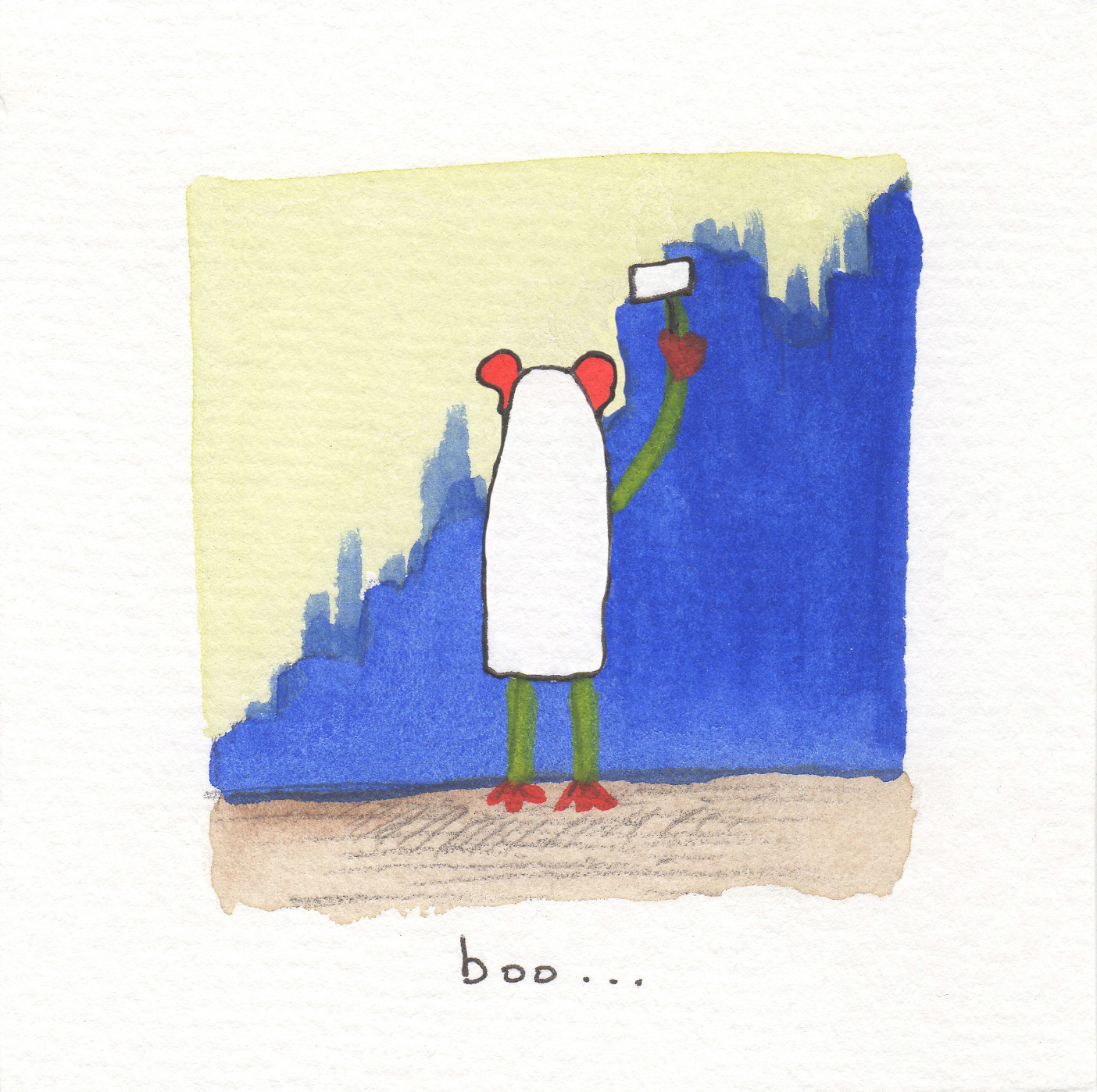 Boo... fait des travaux de peinture