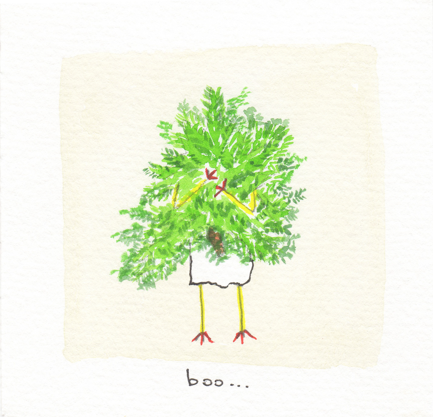 Boo... va préparer son sapin de noël
