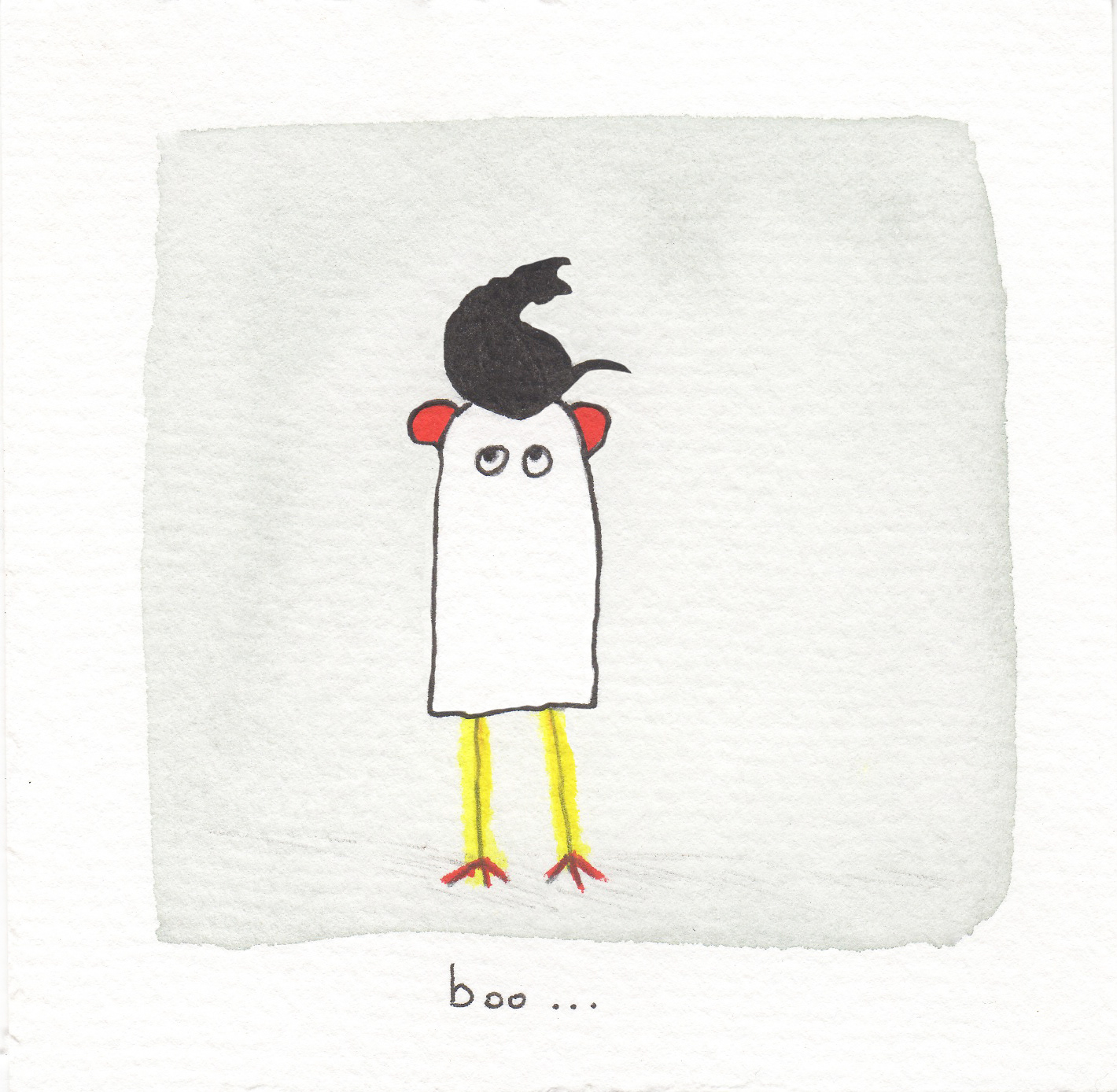 Boo... a un chat noir