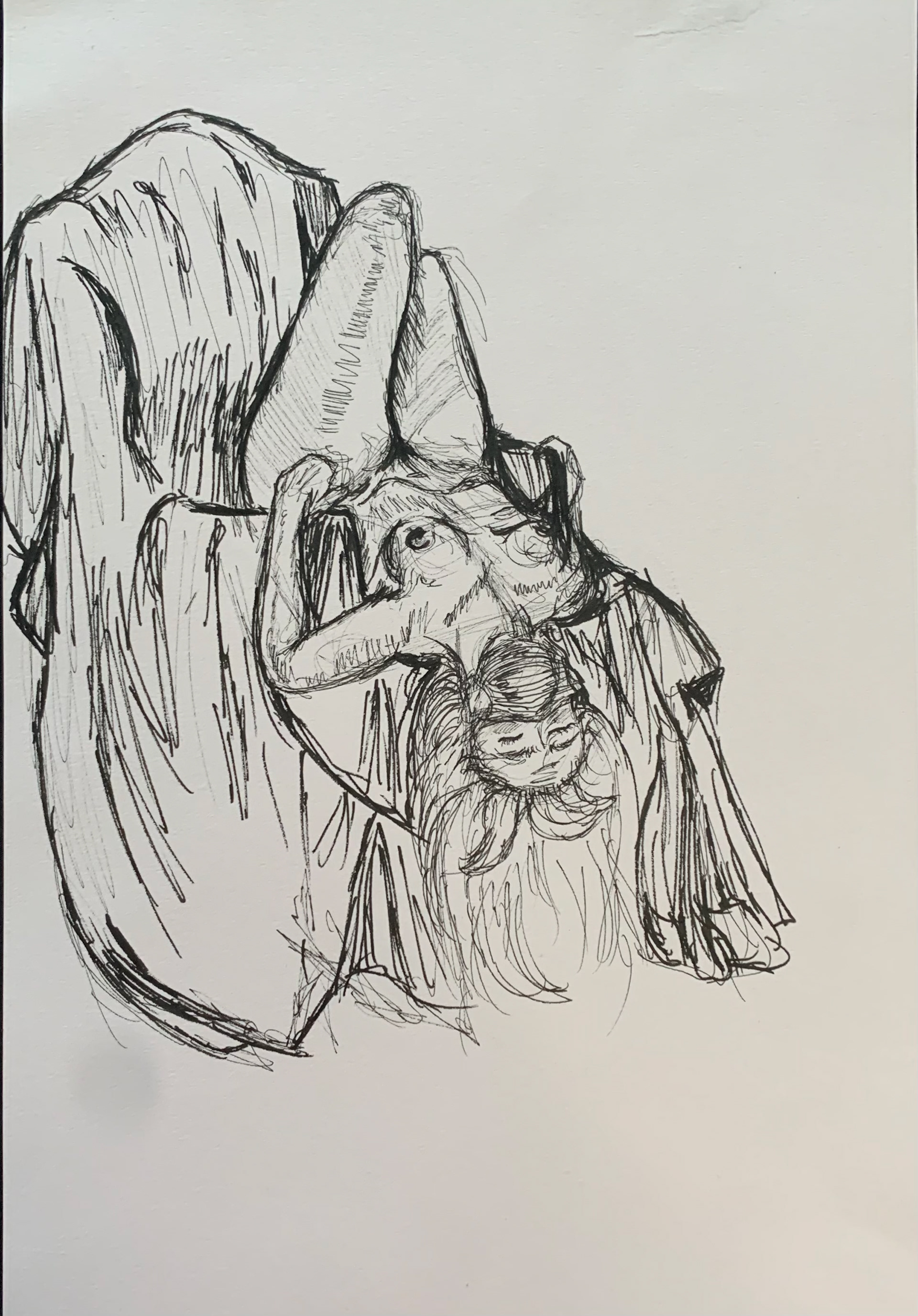 Micron-pen on paper