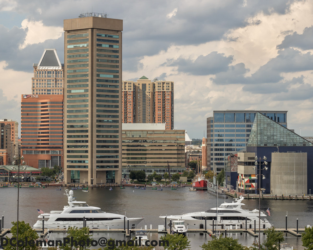 Inner Harbor from Federal Hill, Baltimore MD 2019