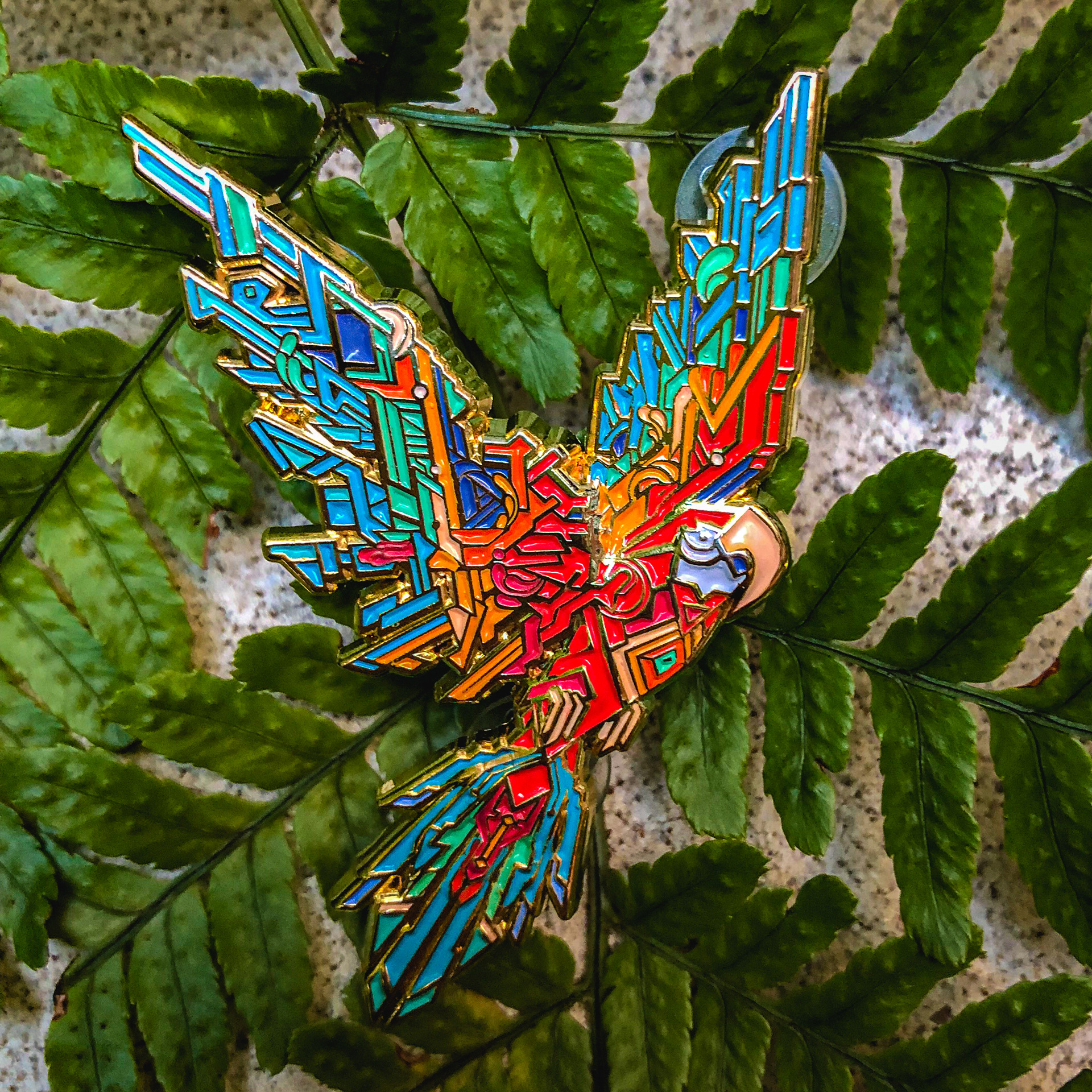 Macaw - Produced by Lunarity Collective. Over $1,000 was raised for the Amazon Conservation Association through the sales of this pin.