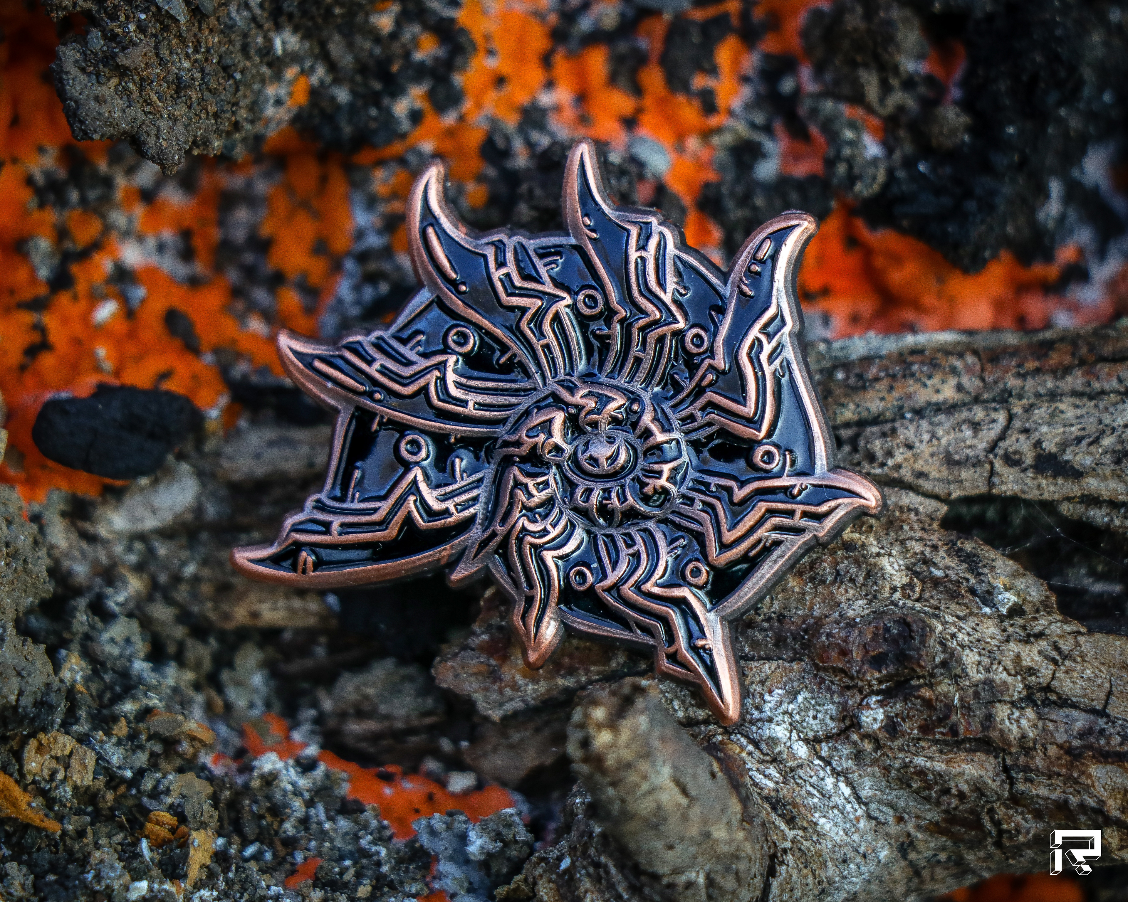 Spiromite "Fossil" Variant - Enamel pin by Rutherford