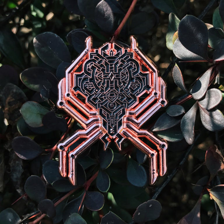 Hulaweaver enamel pin by Rutherford