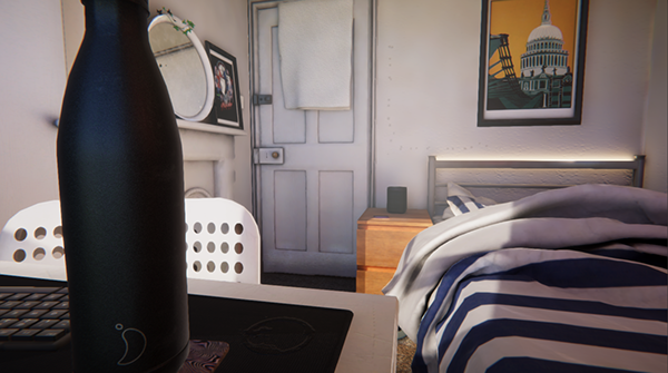 Bedroom Unity Render View 4 - Daylight